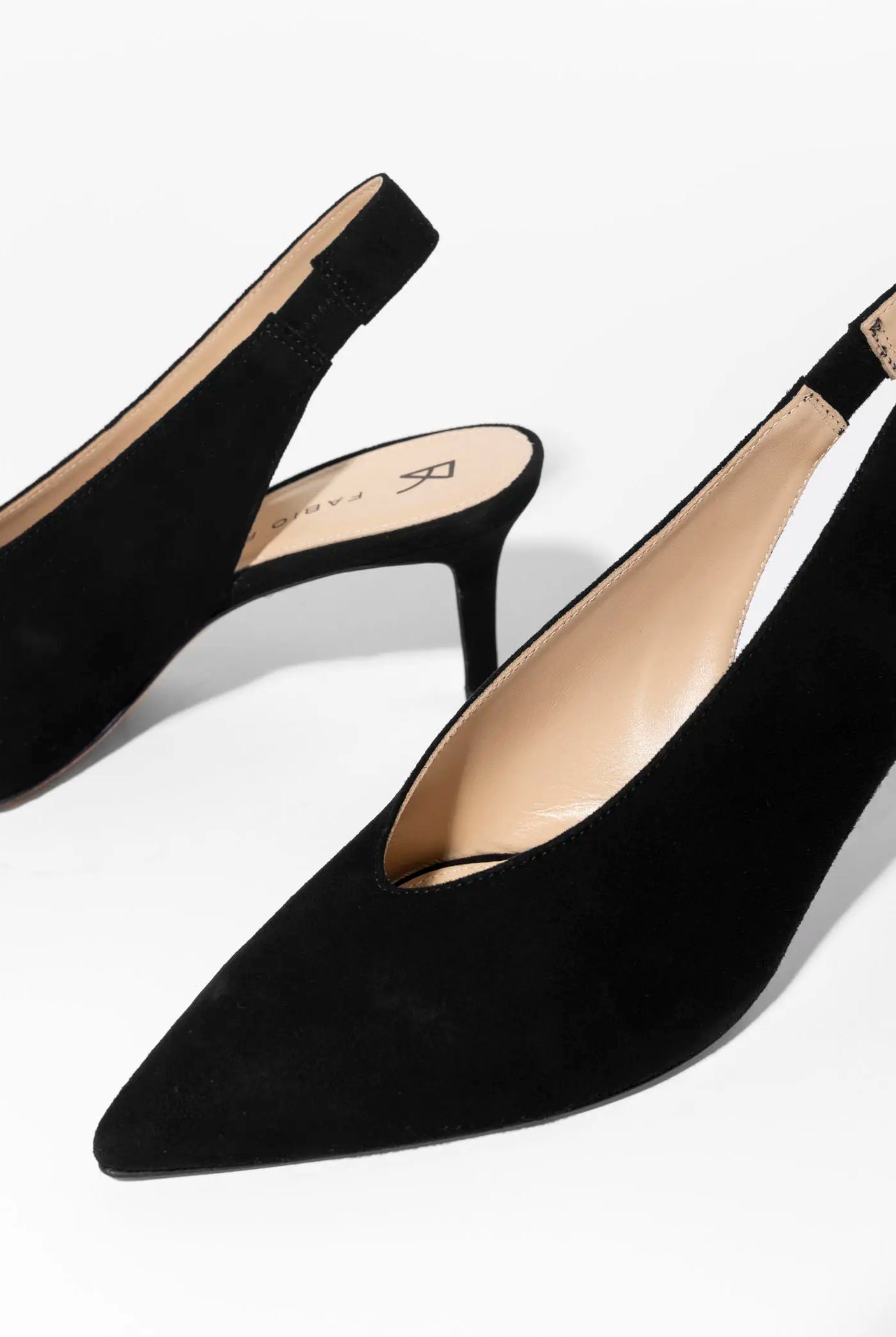 swatch_black suede lupin slingback pump heels