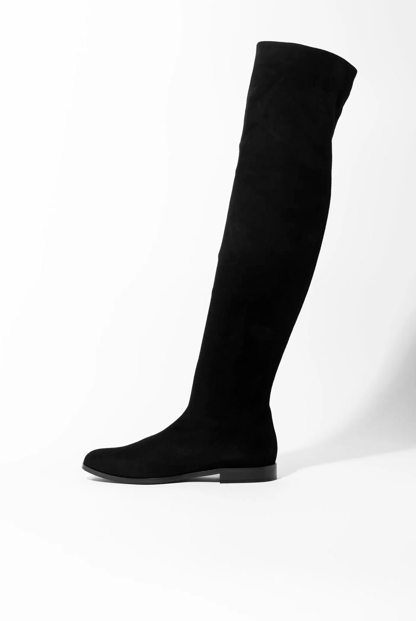 swatch_black suede over the knee suede boot boots