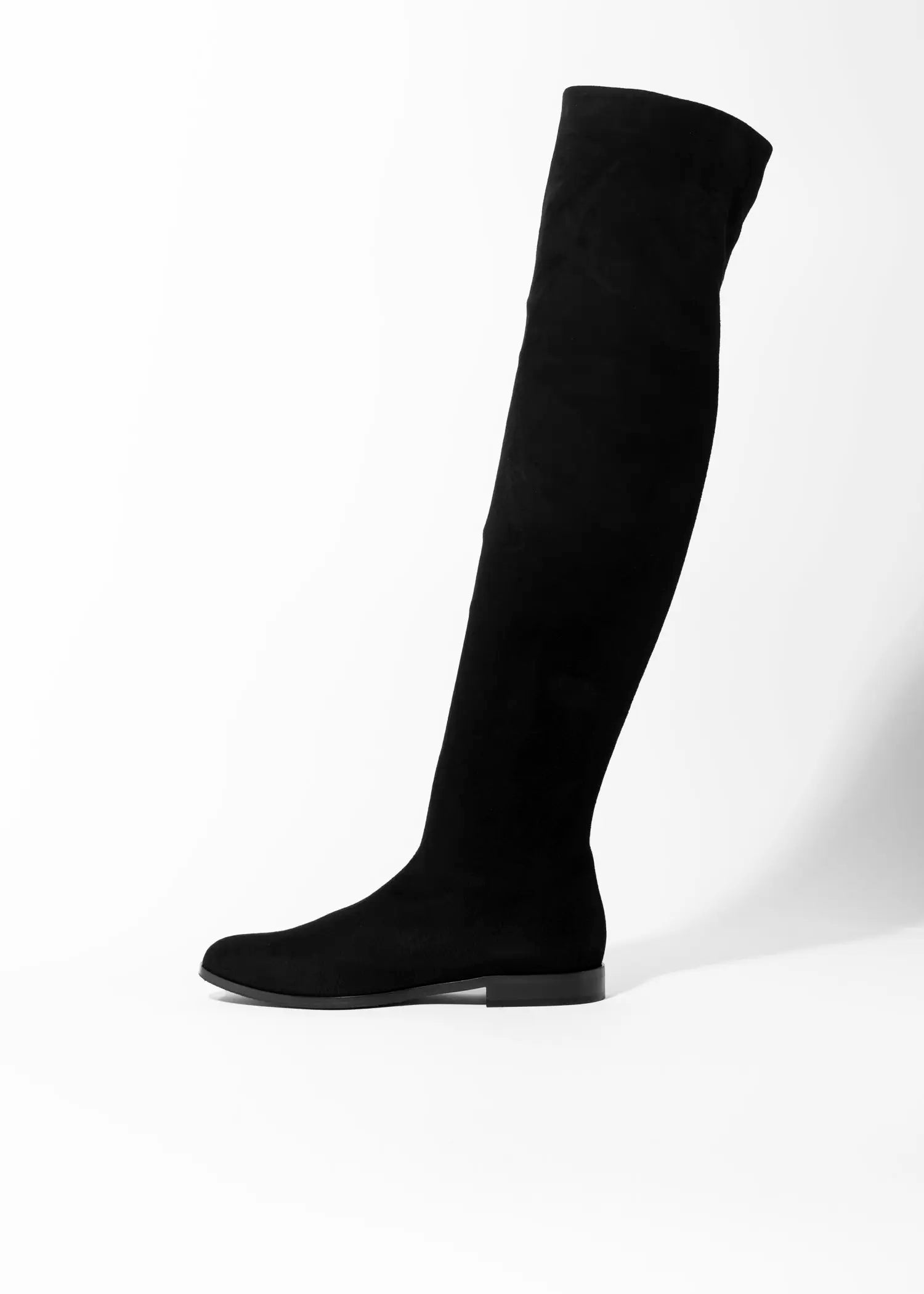 swatch_black suede over the knee suede boot boots