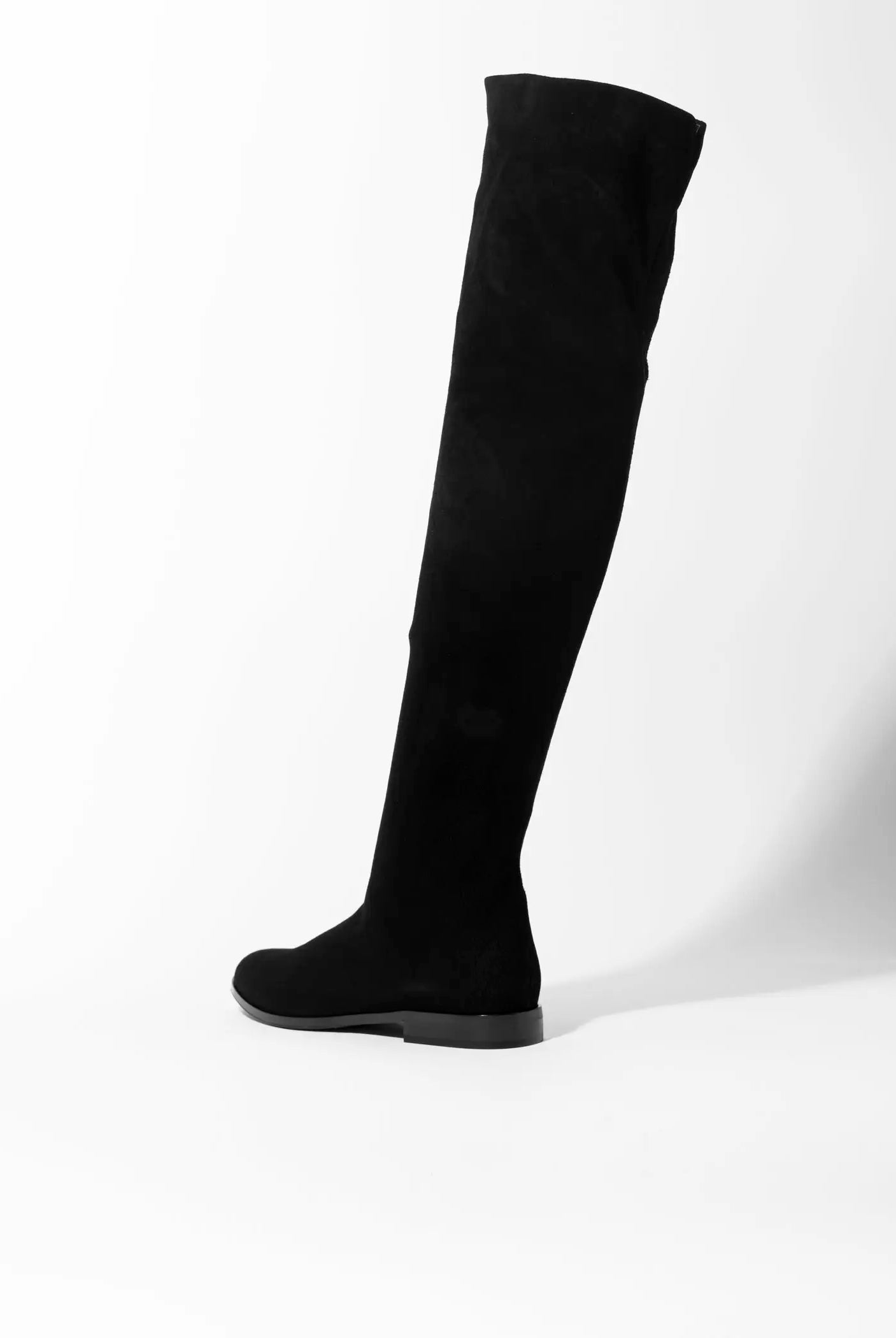 swatch_black suede over the knee suede boot boots