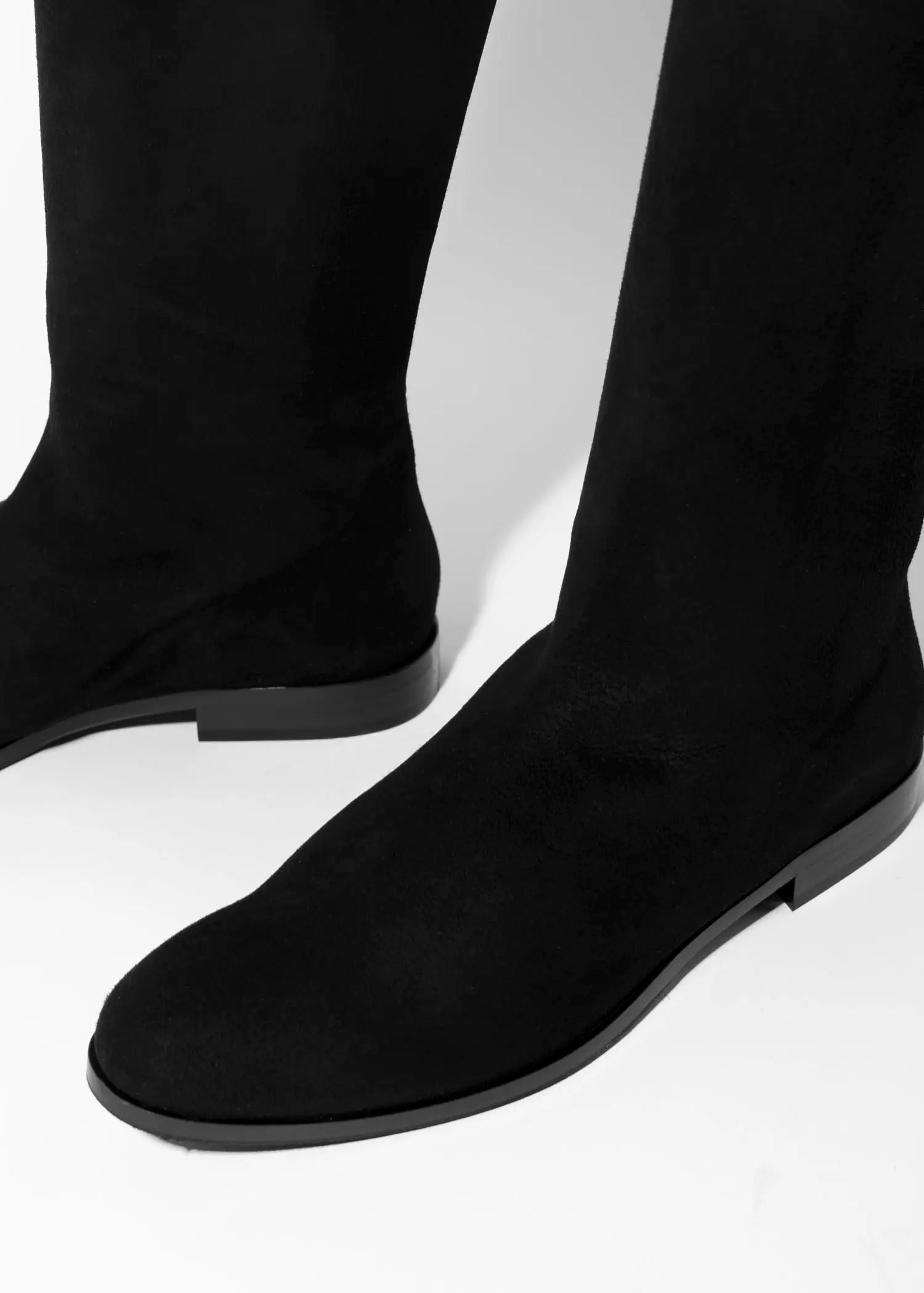 swatch_black suede over the knee suede boot boots