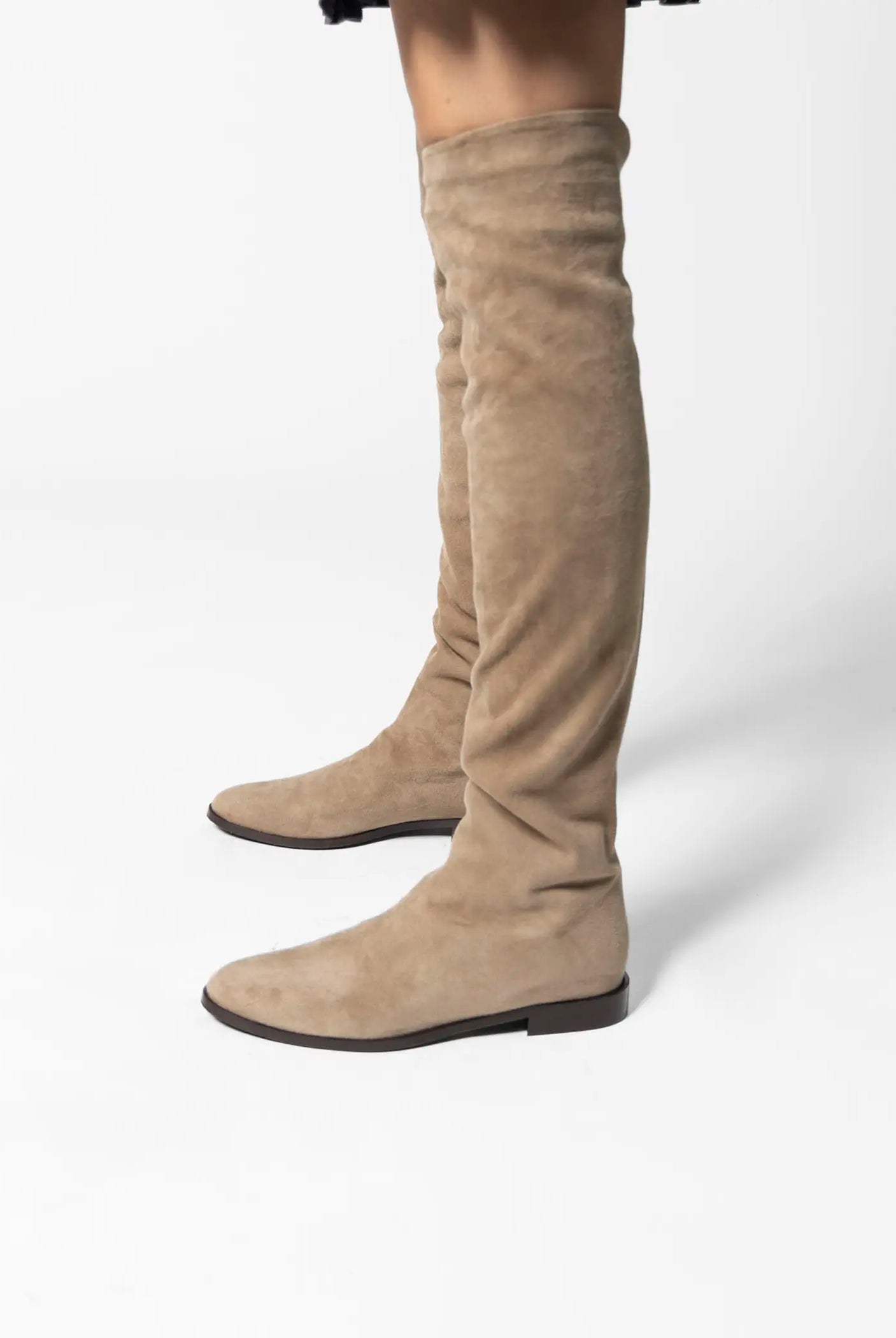 swatch_taupe suede over the knee suede boot boots