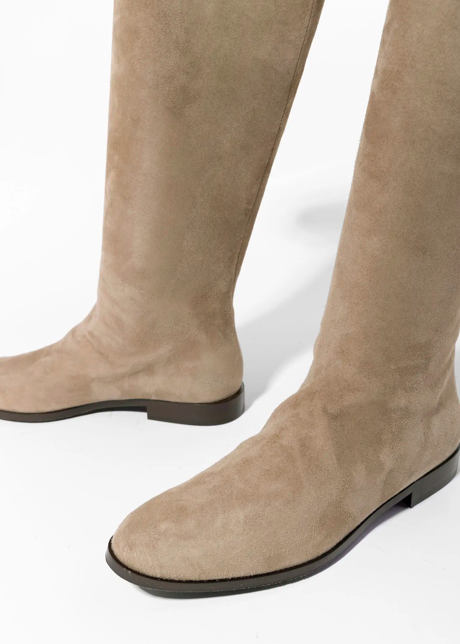 swatch_taupe suede over the knee suede boot boots