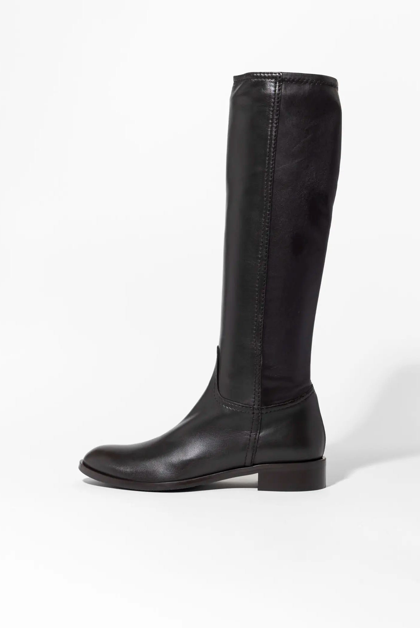 swatch_dark brown leather leather riding boot boots