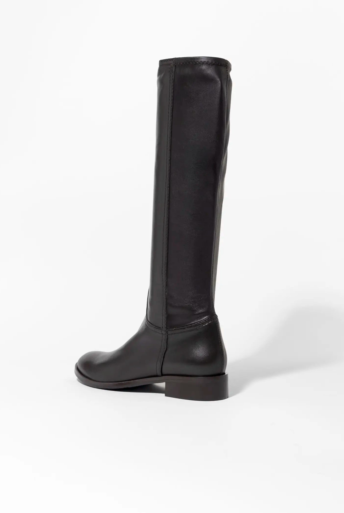 swatch_dark brown leather leather riding boot boots