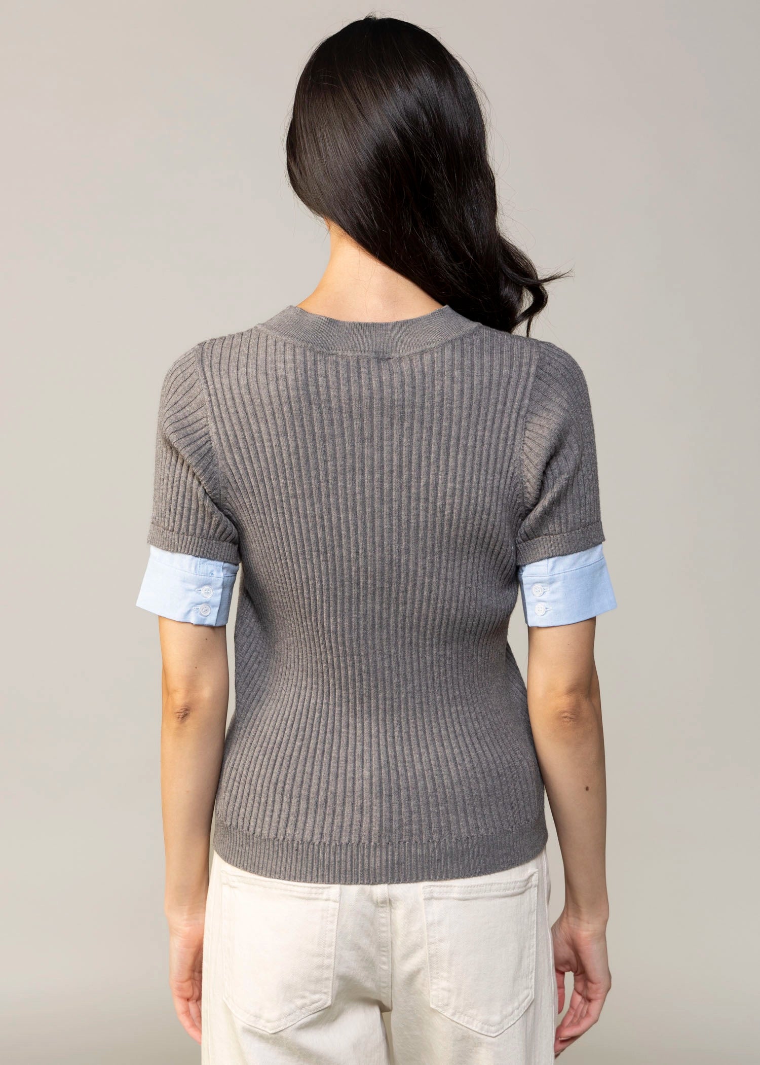 swatch_Grey central park west sienna contrast cuff sweater