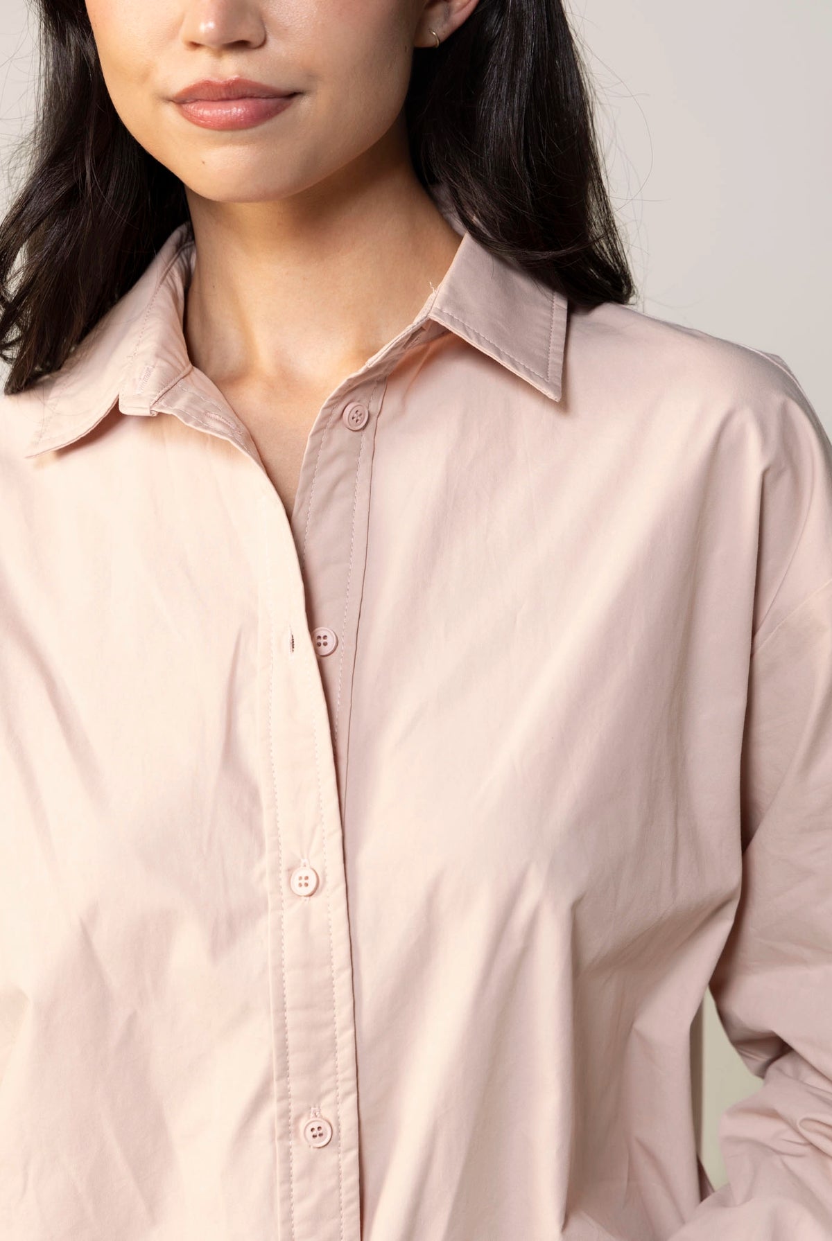 swatch_Pale Pink oversized button down shirt