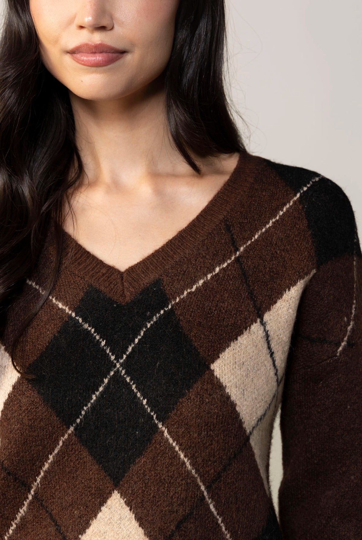 swatch_Nutmeg kut from the kloth kimberly argyle sweater