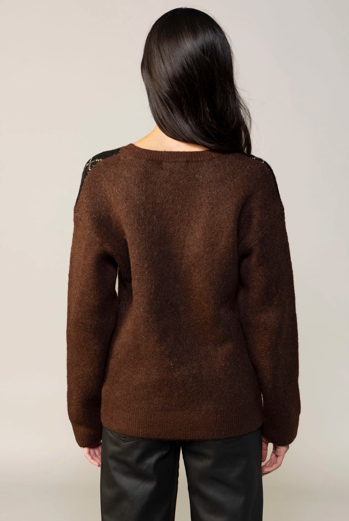 swatch_Nutmeg kut from the kloth kimberly argyle sweater