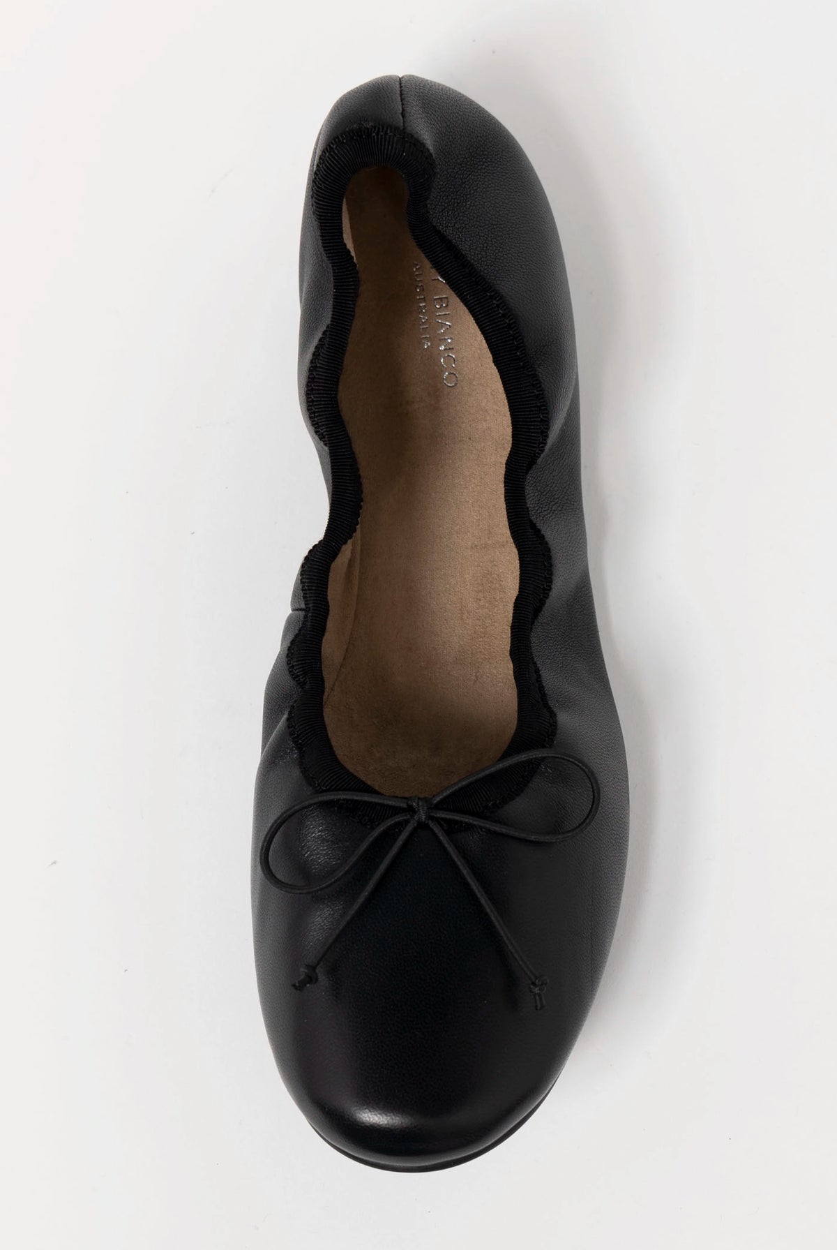 swatch_Black Leather tony bianco chelsea ballet flat