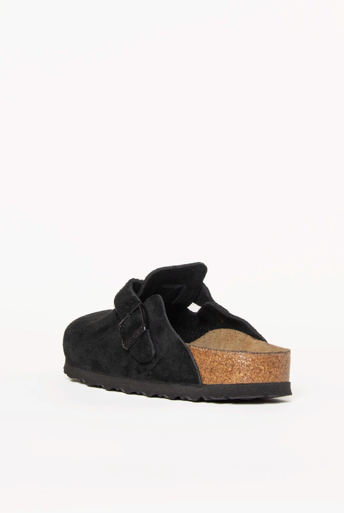swatch_Black suede boston clog clogs