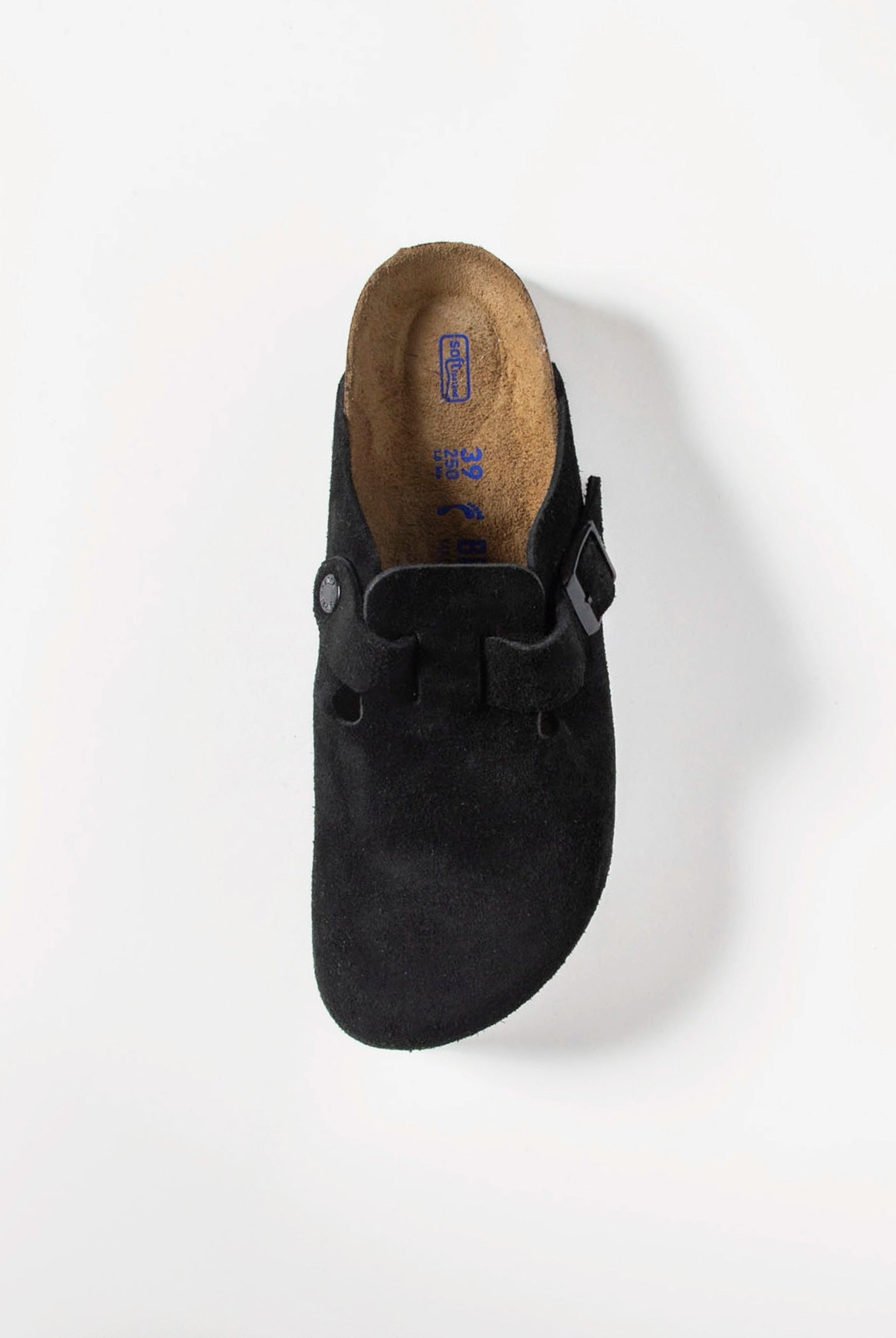 swatch_Black suede boston clog clogs