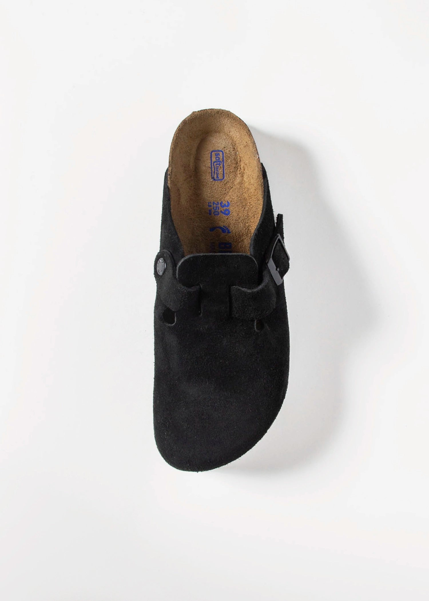 swatch_Black suede boston clog clogs