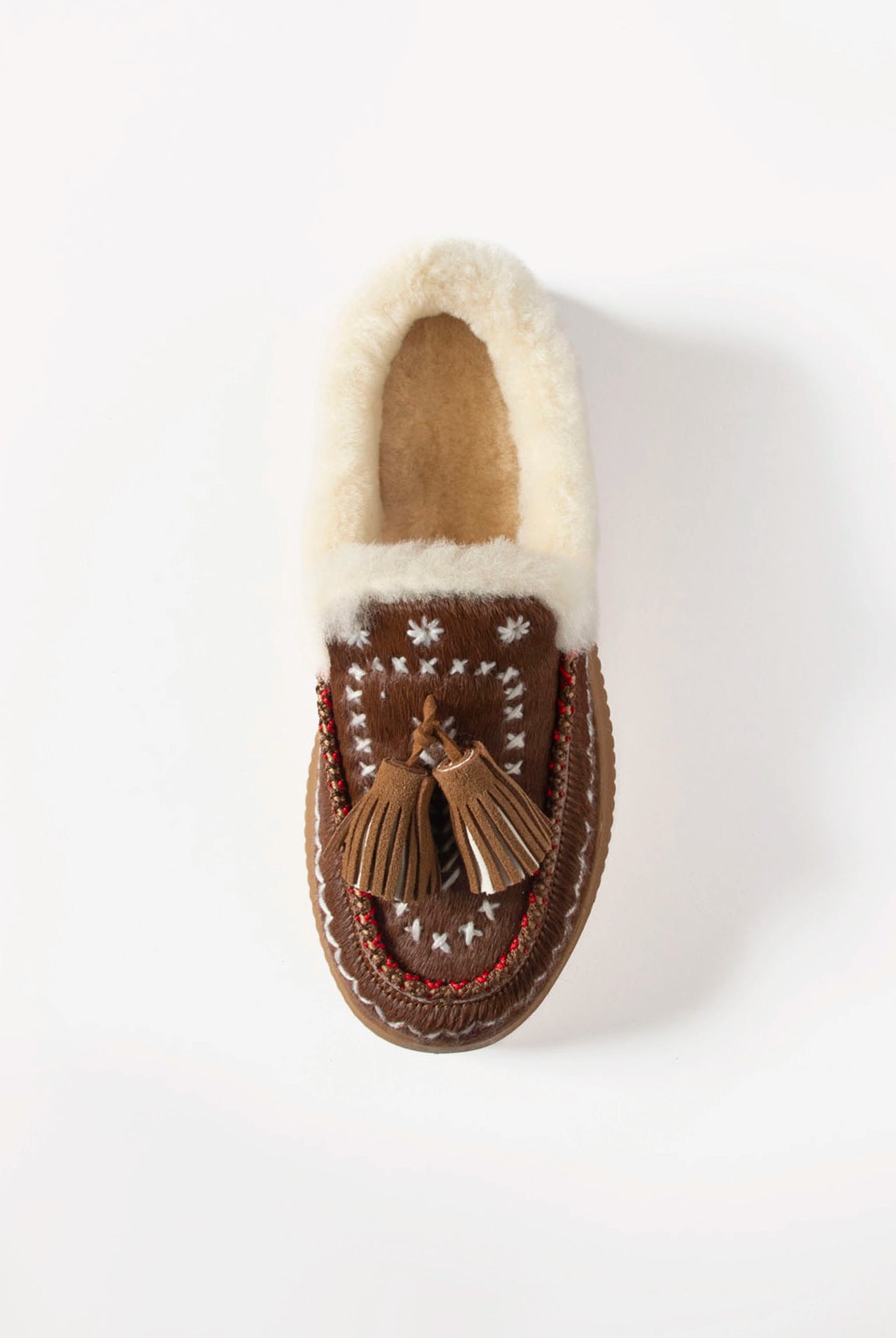 swatch_Camel shearling lined moccasin