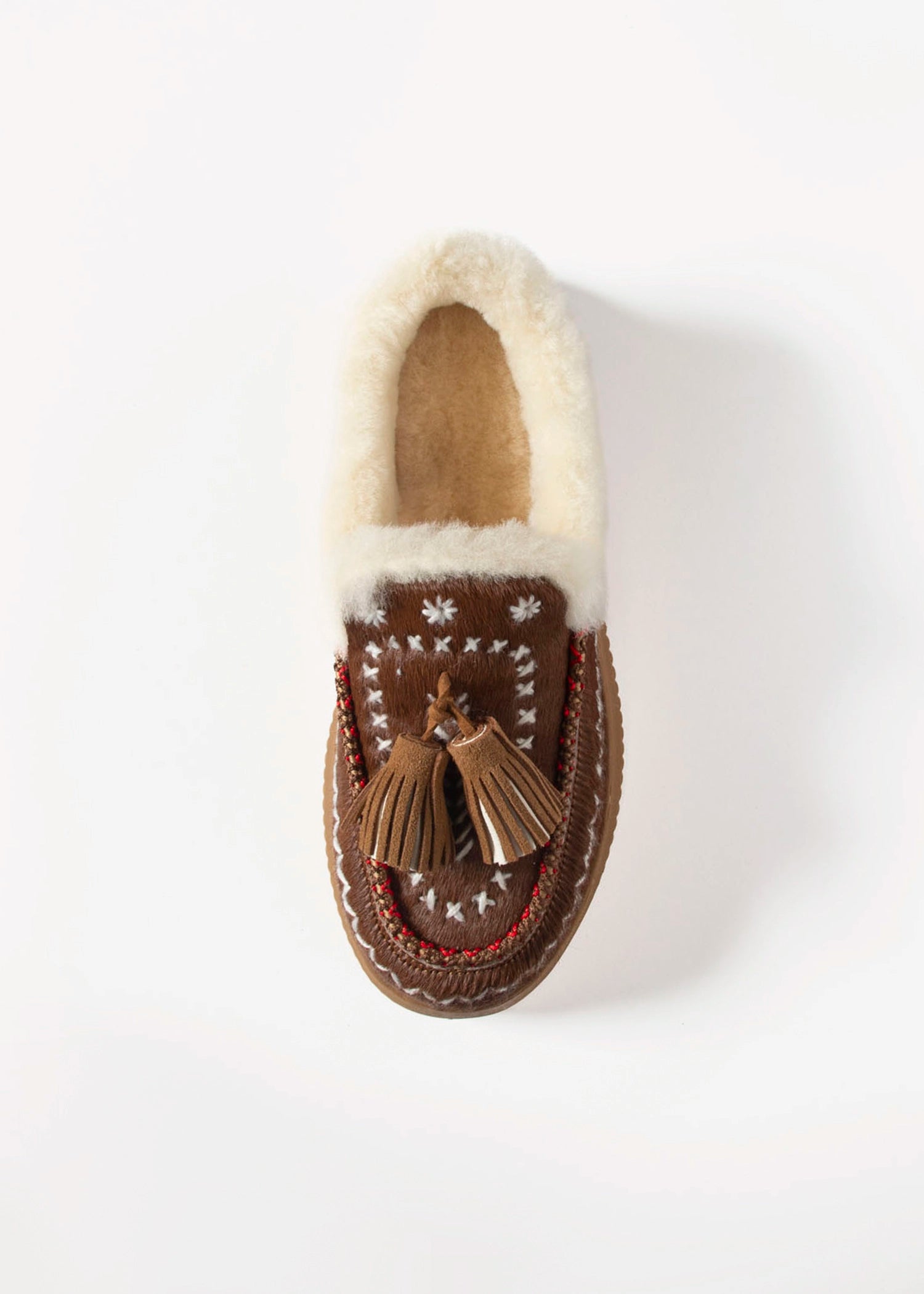 swatch_Camel shearling lined moccasin