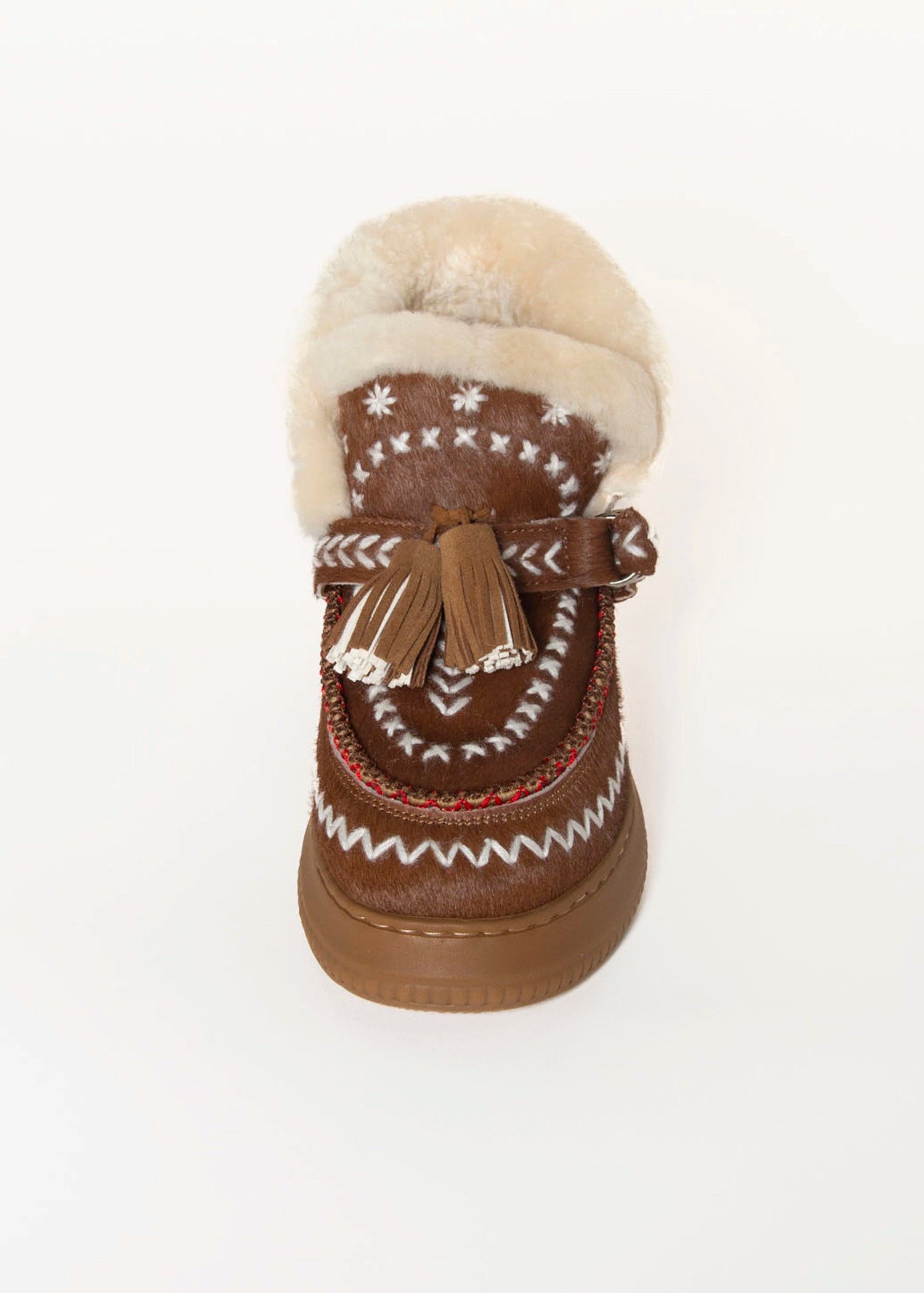 swatch_Camel shearling lined bootie