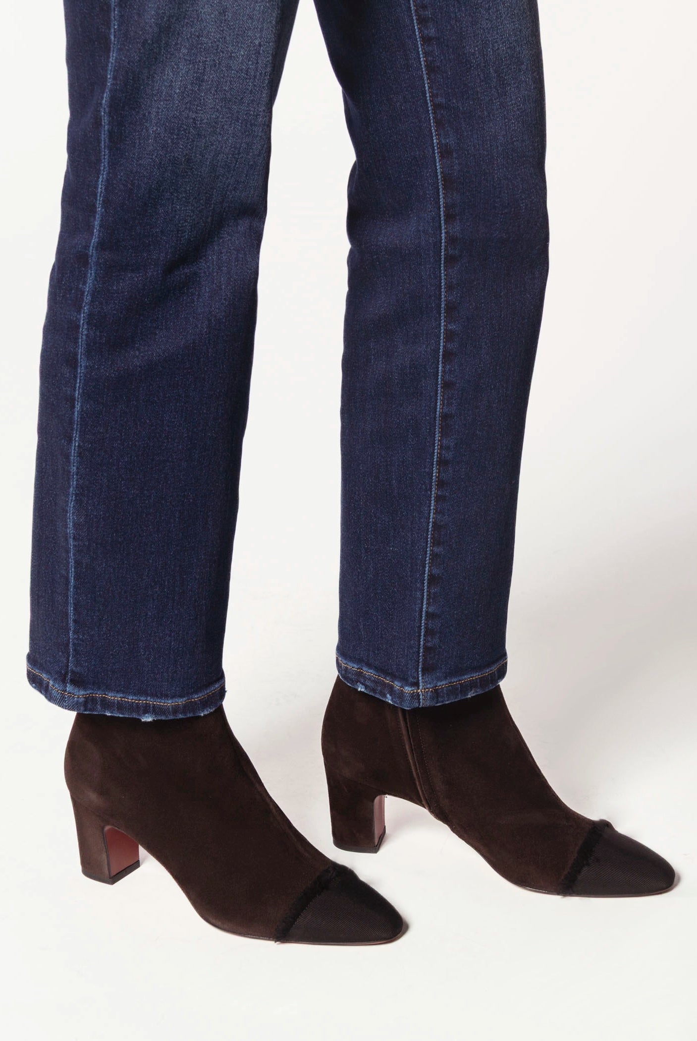 swatch_Chocolate Suede heeled ankle boot