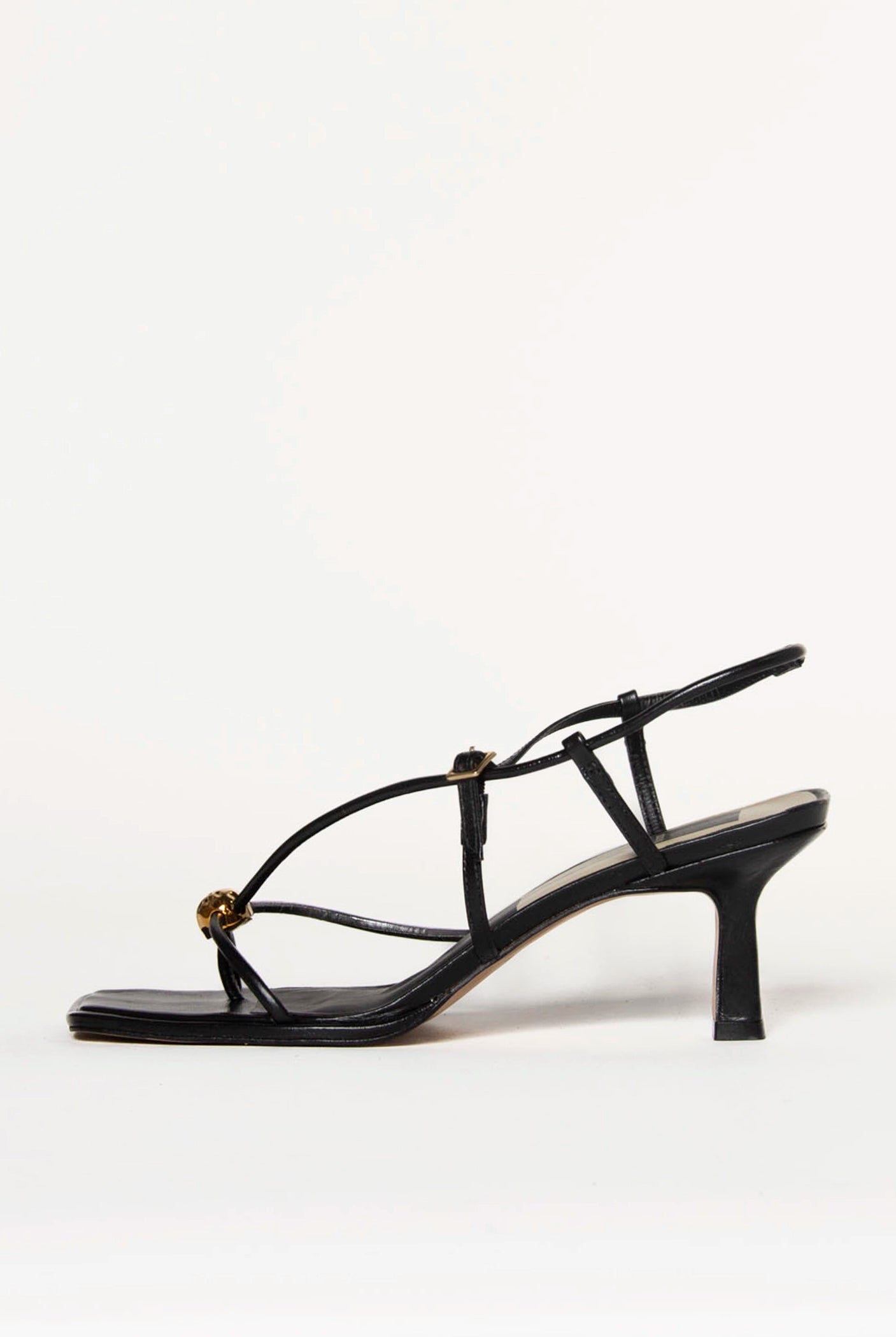 swatch_Black Leather mylee heeled sandal shoes
