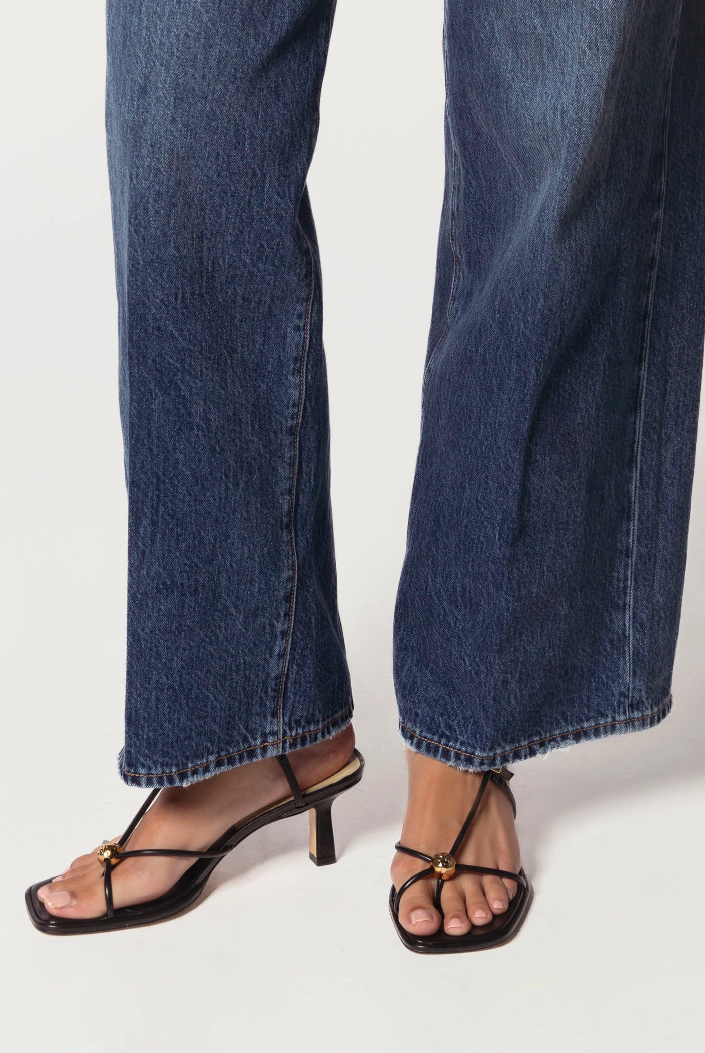 swatch_Black Leather mylee heeled sandal shoes