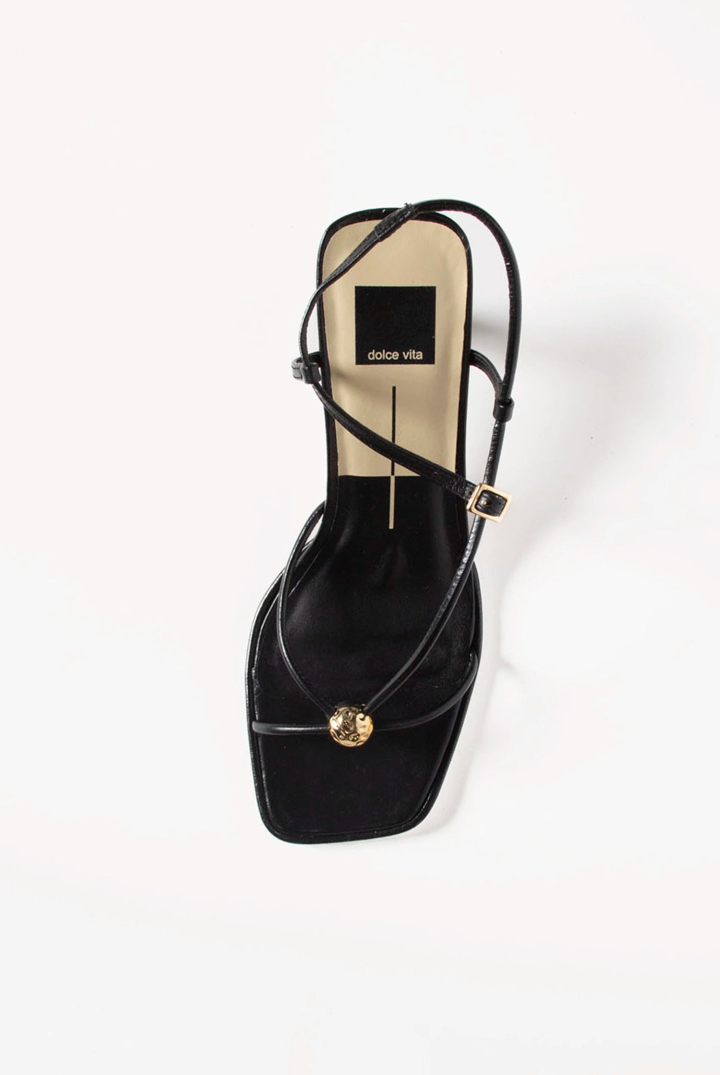 swatch_Black Leather mylee heeled sandal shoes
