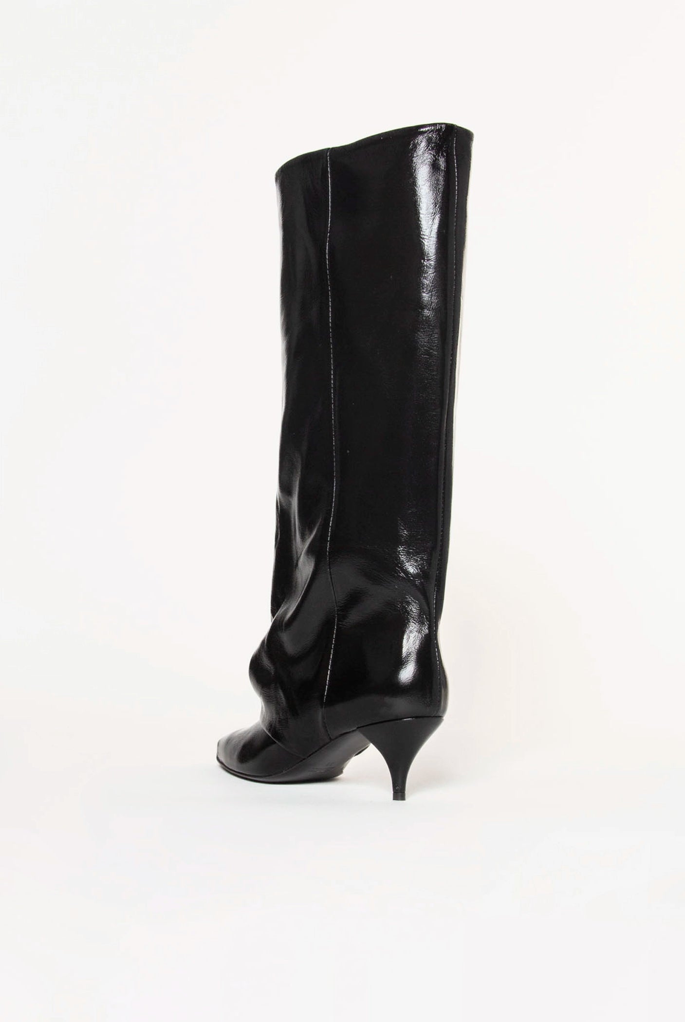 swatch_Black Patent fold over dress boot