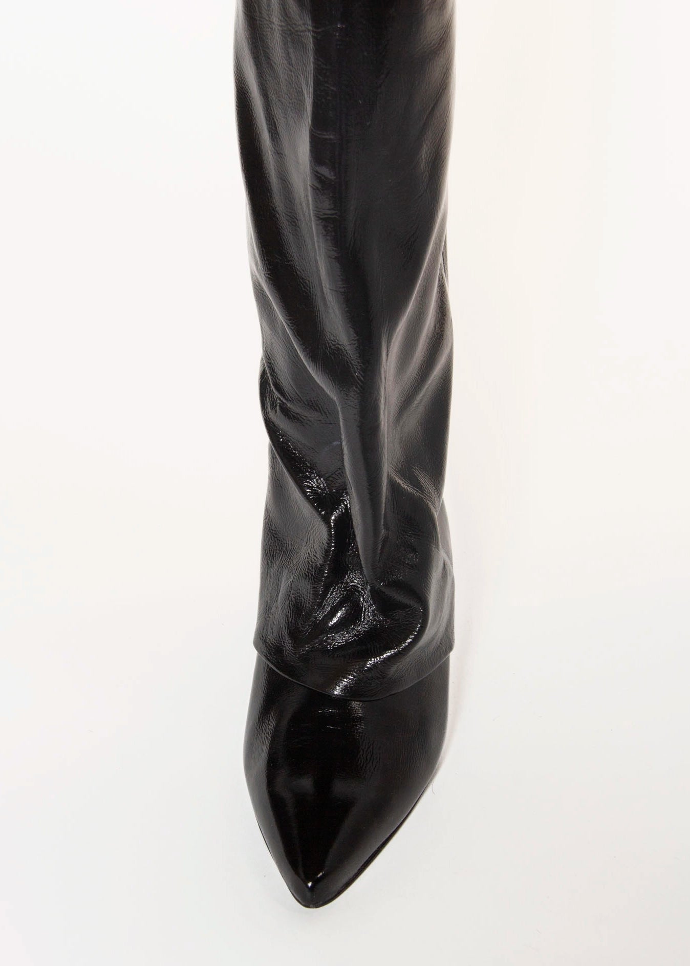 swatch_Black Patent fold over dress boot