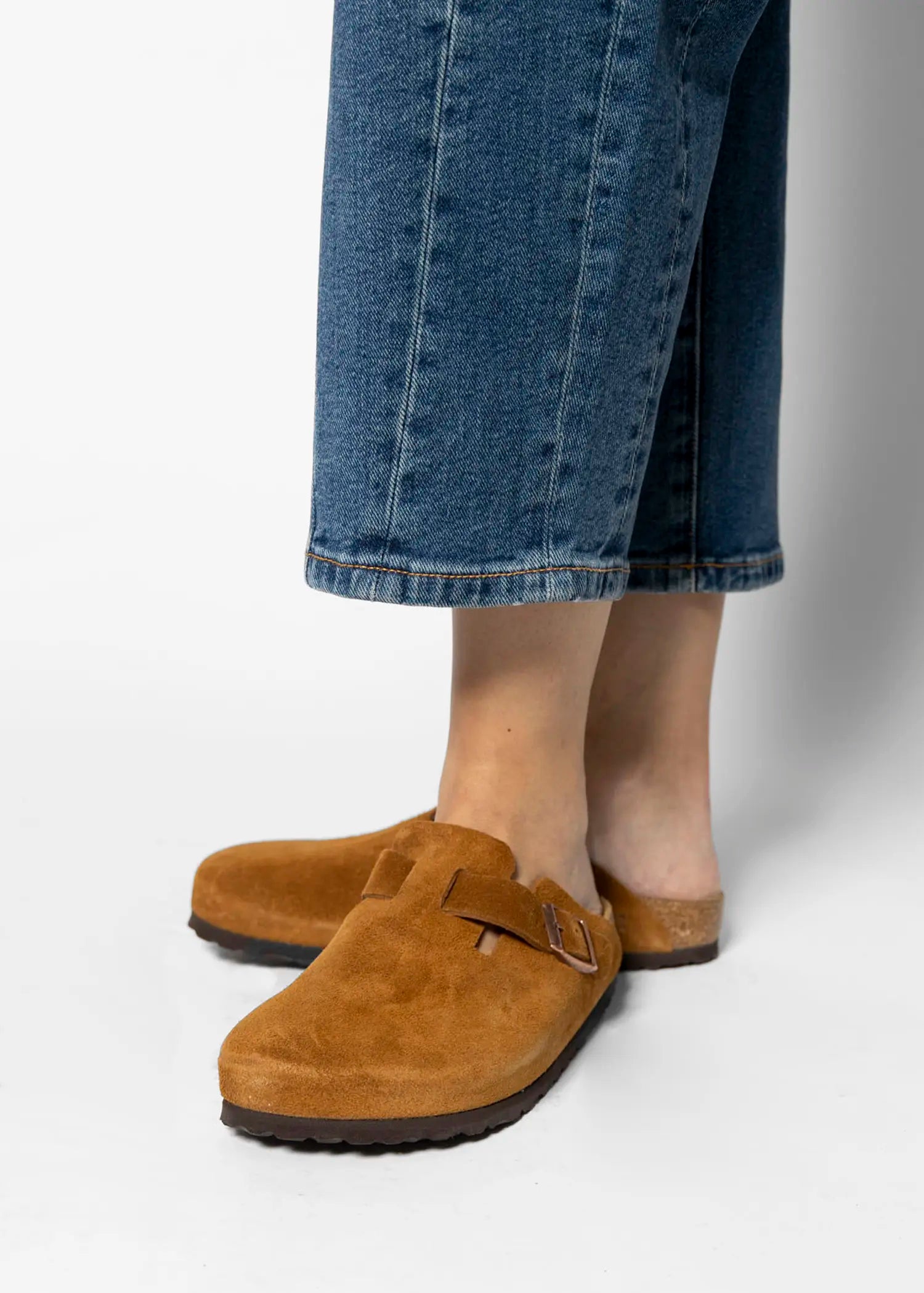 swatch_mink suede boston clog clogs