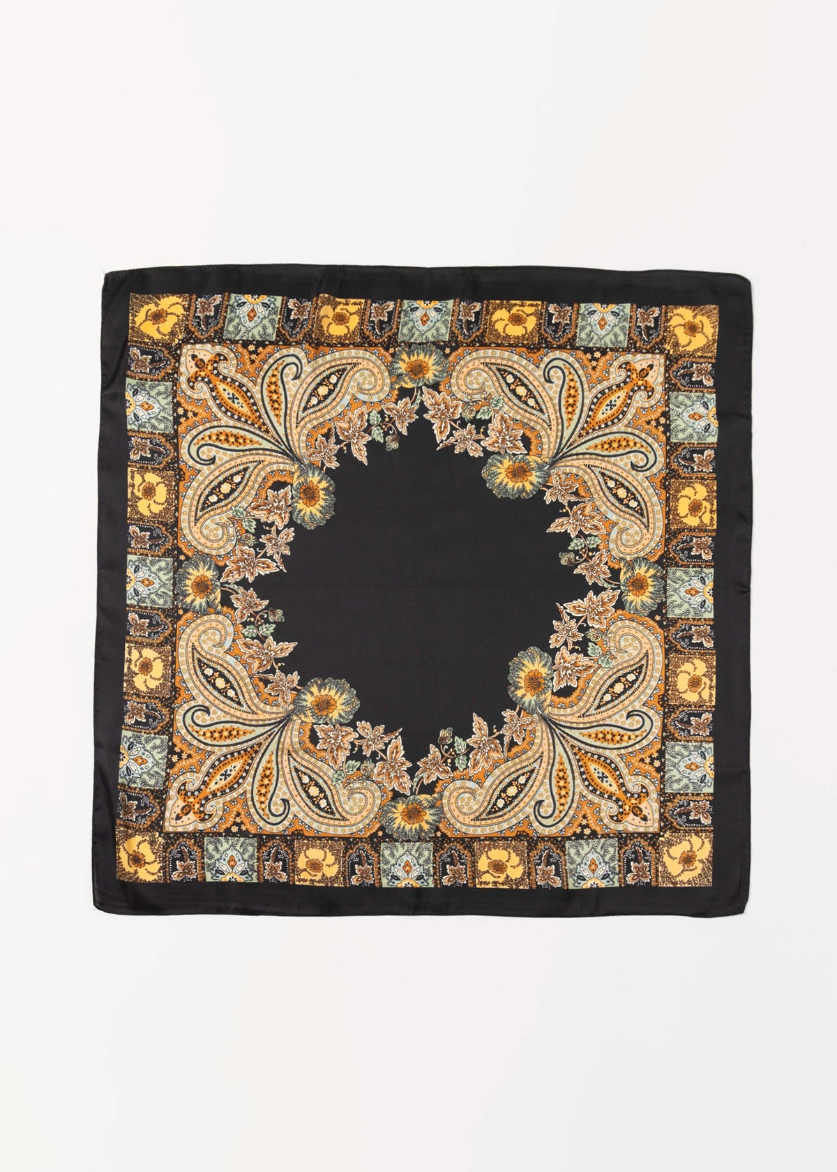 swatch_Multi Black bandana head scarf