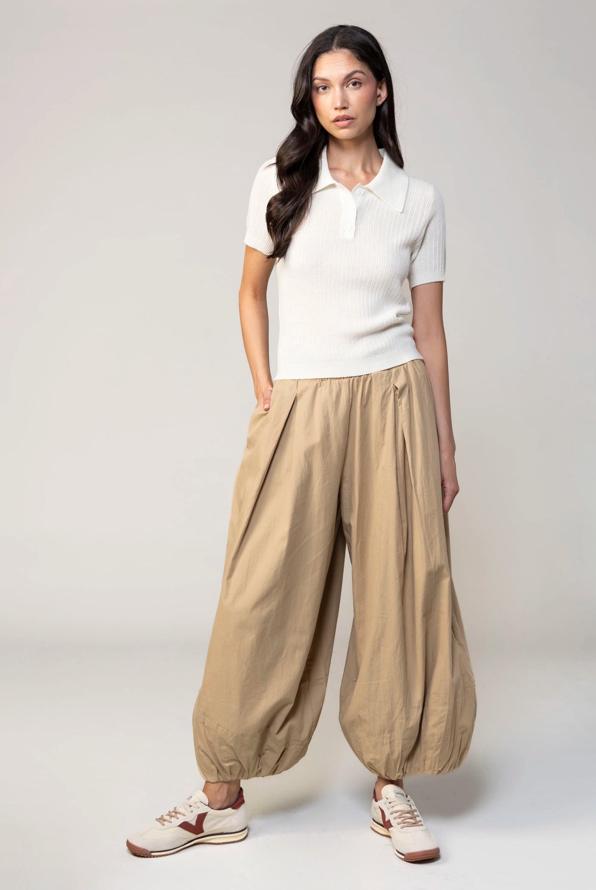 swatch_Khaki balloon pant