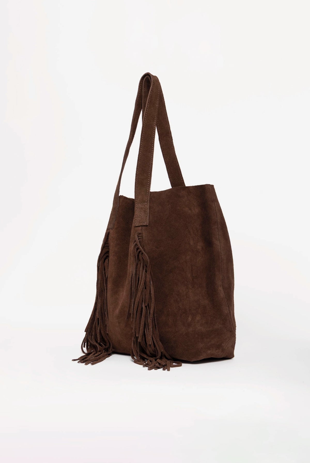 swatch_Brown como italian suede fringe toate