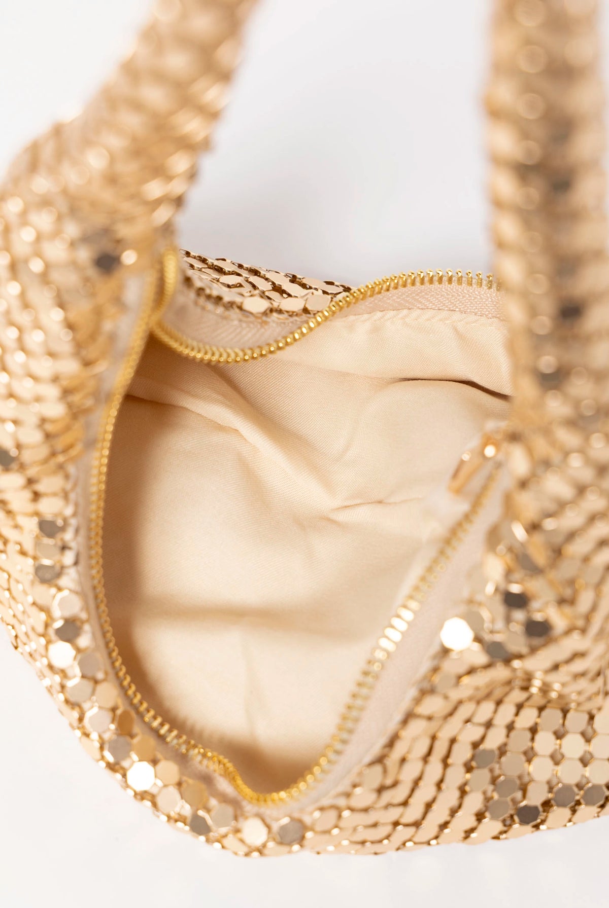 swatch_Gold sook sustainable chainmail evening bag