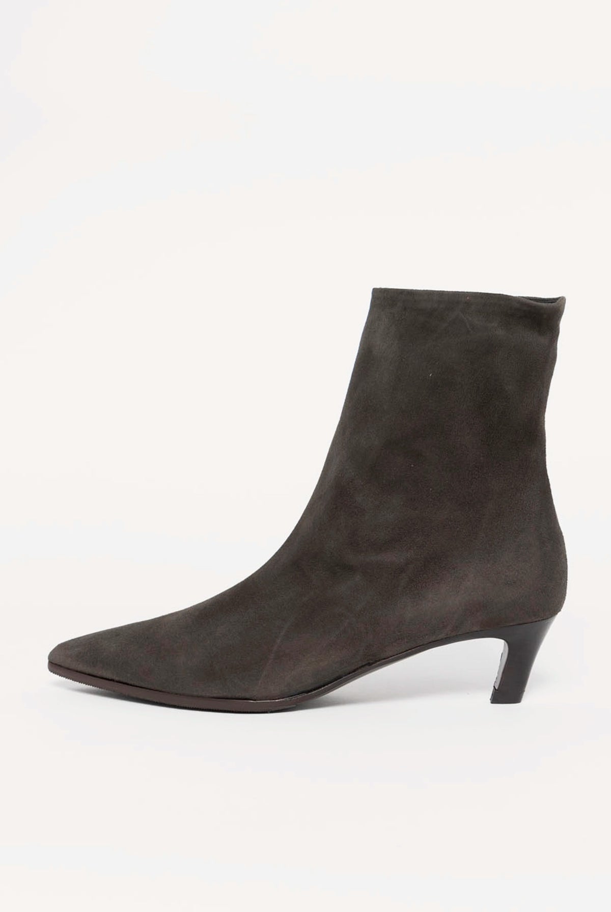 swatch_Anthracite Suede l'idea italian suede pointed toe sock boot
