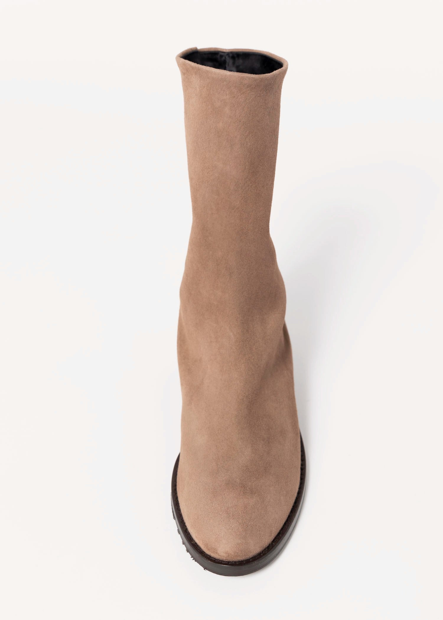 swatch_Light Taupe Suede l'idea italian leather sock boot