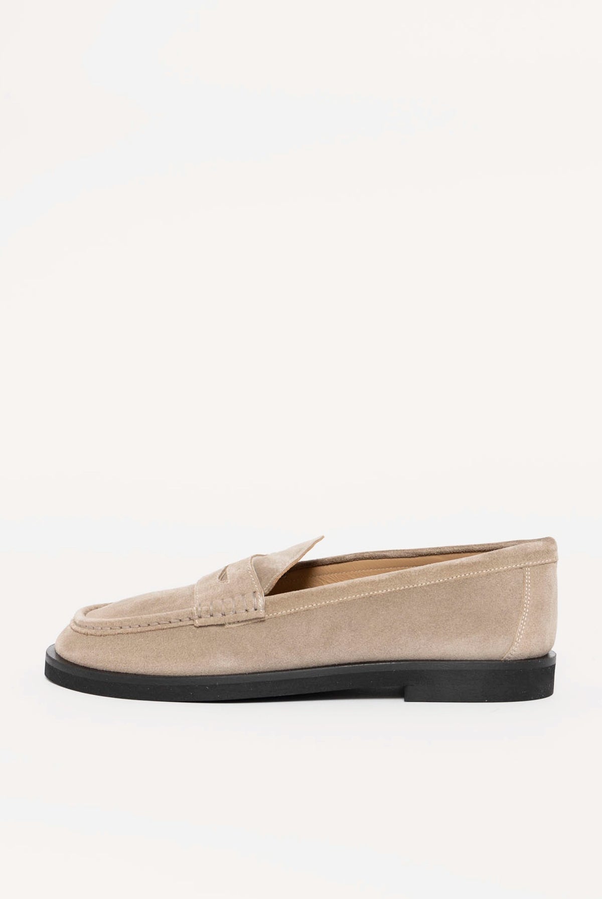 swatch_Taupe Suede l'idea italian leather penny loafer