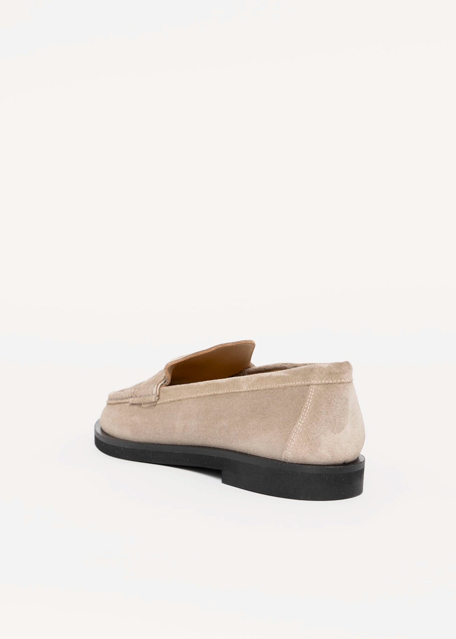 swatch_Taupe Suede l'idea italian leather penny loafer