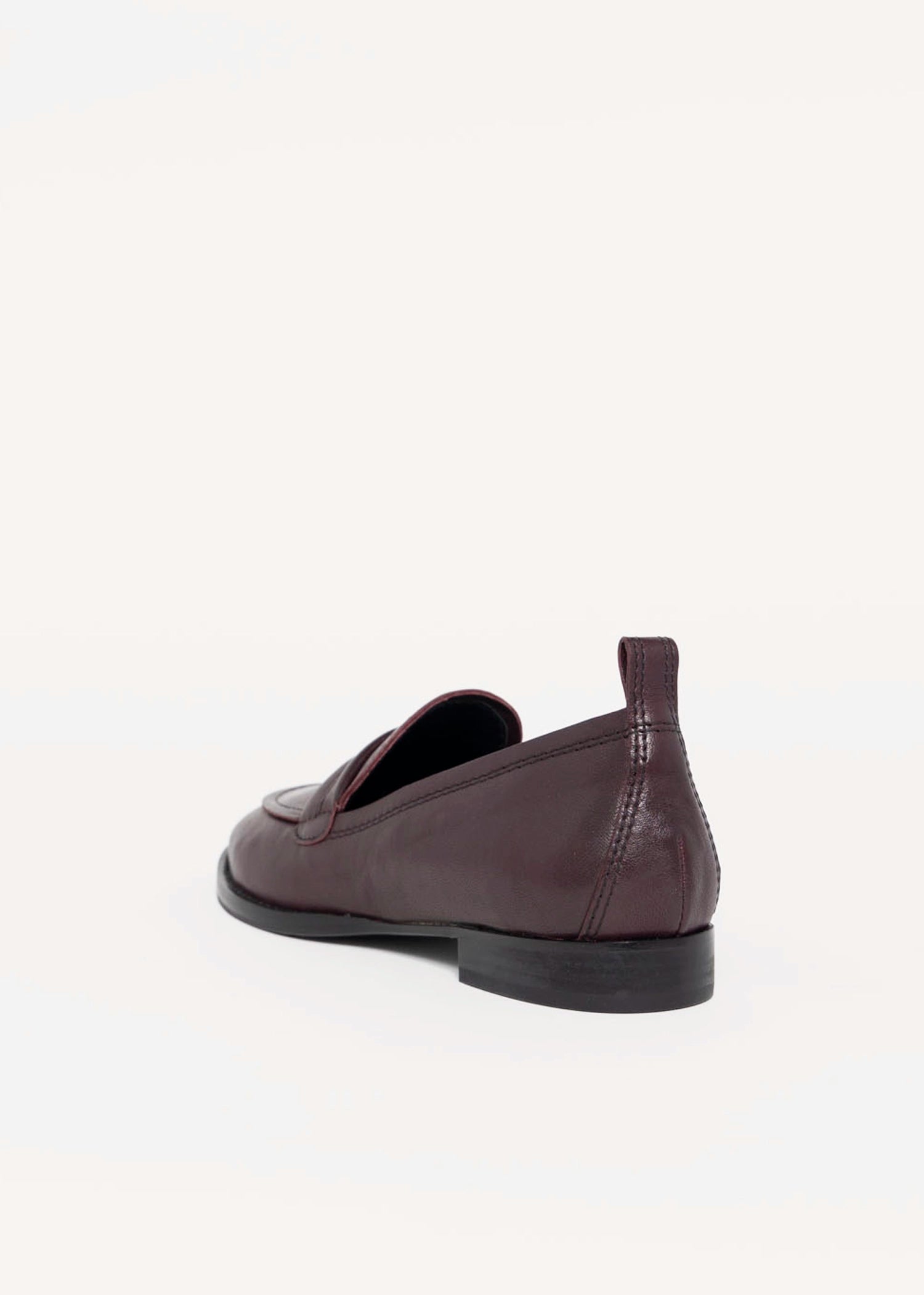 swatch_Prune Leather l'idea italian leather loafer