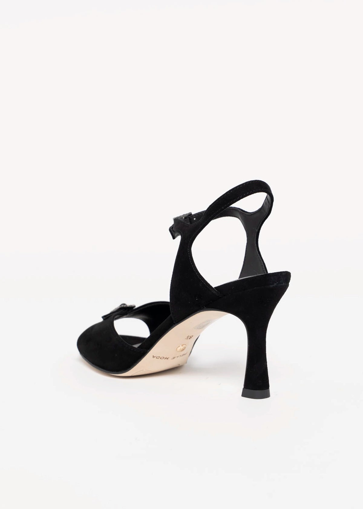 swatch_Black Suede pelle moda winny dress sandal