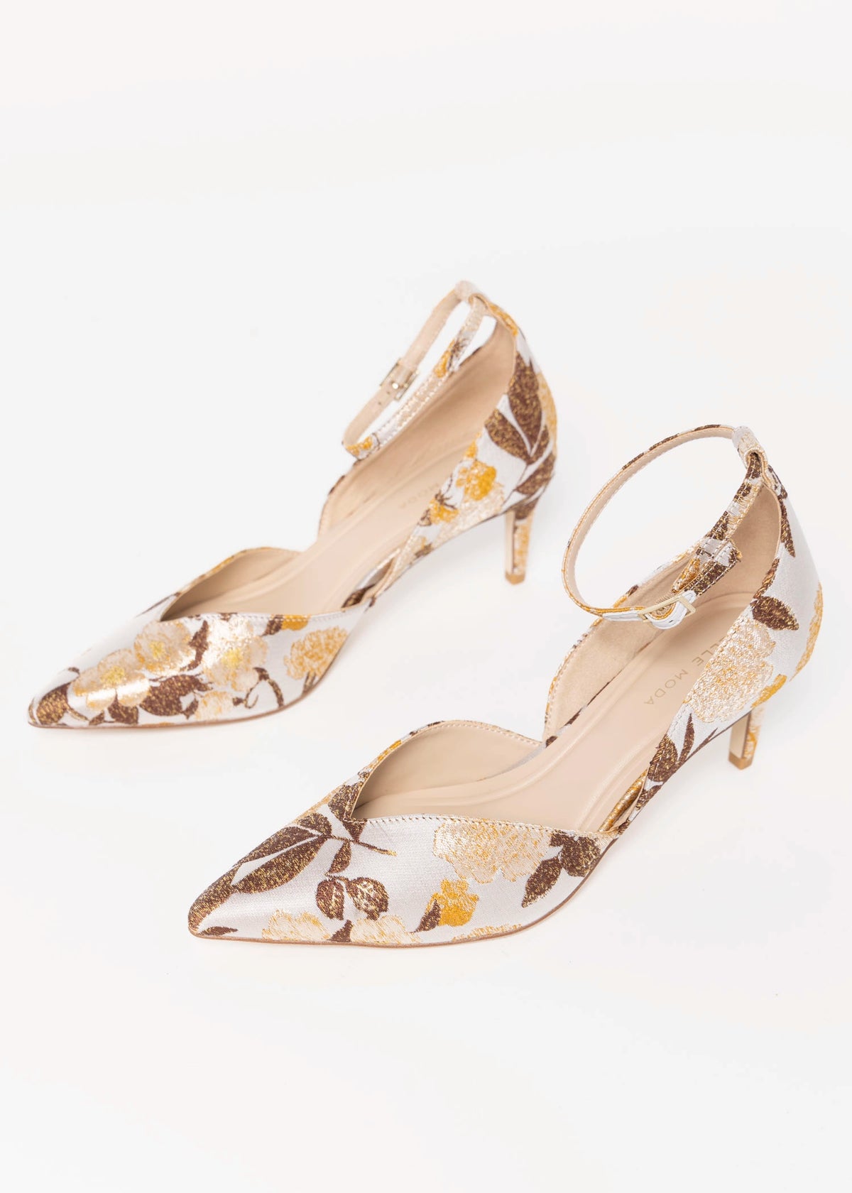 swatch_Gold Multi pelle moda ragan jacquard to piece pump
