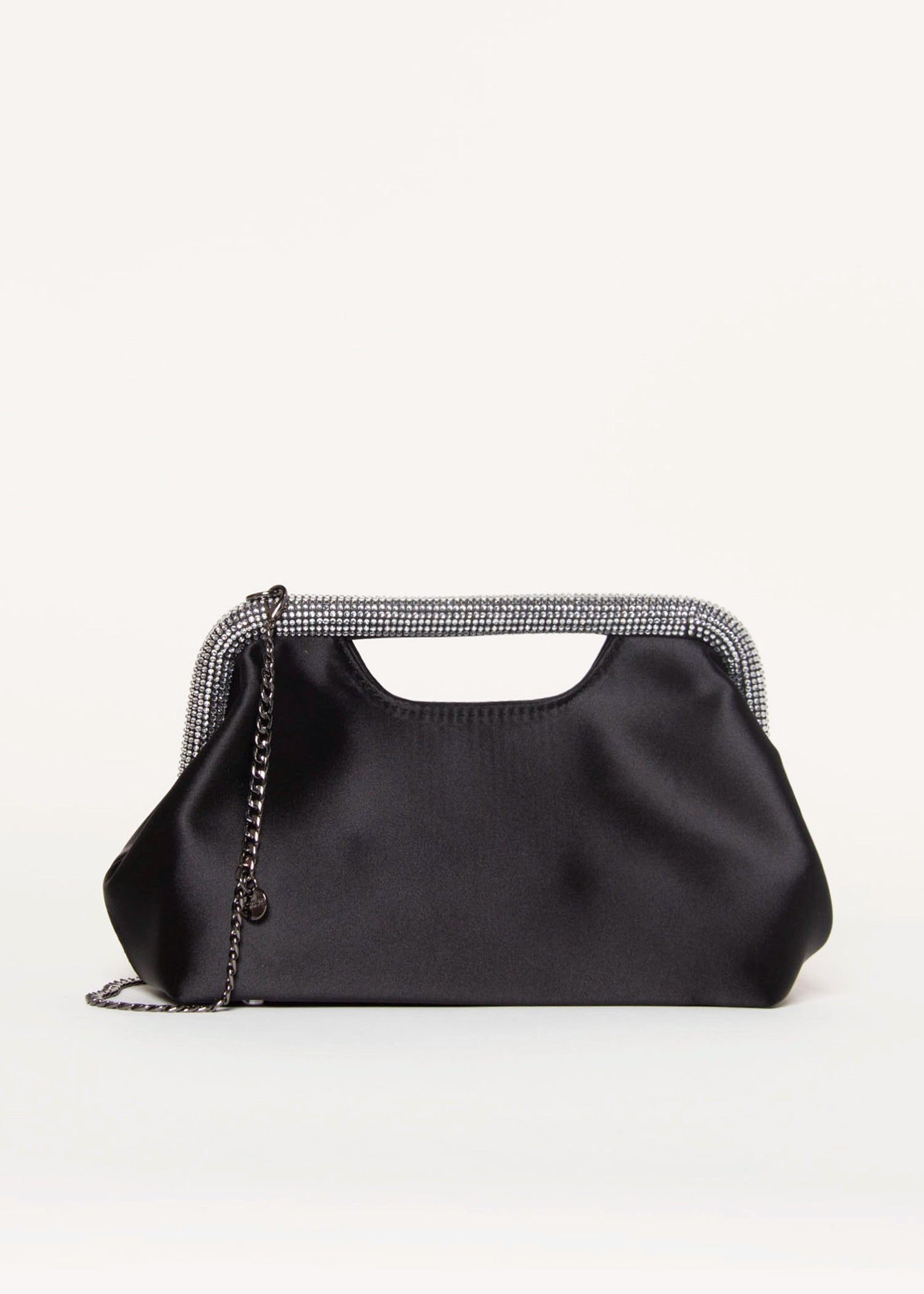 swatch_Black eleanor crystal handle bag clutches