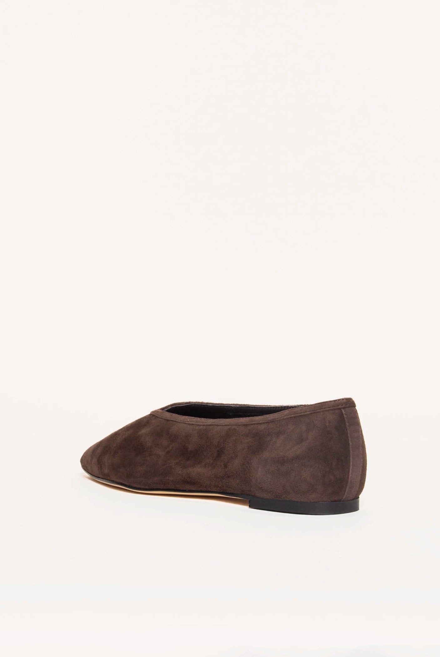swatch_Espresso Suede bianca leather flat flat shoes
