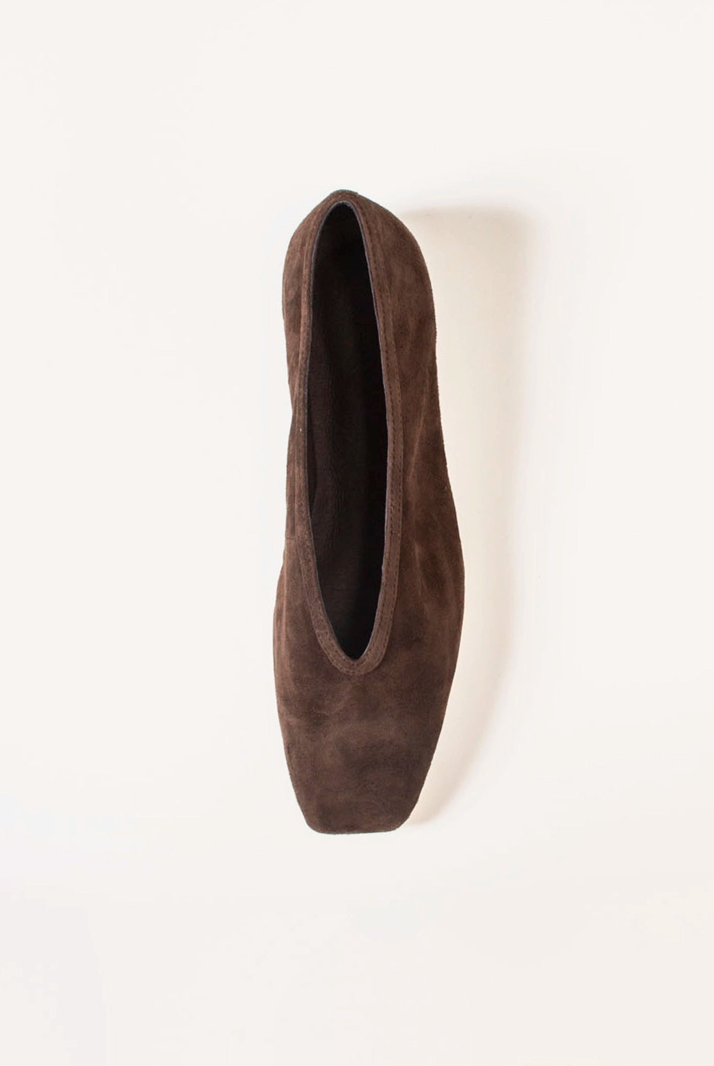 swatch_Espresso Suede bianca leather flat flat shoes