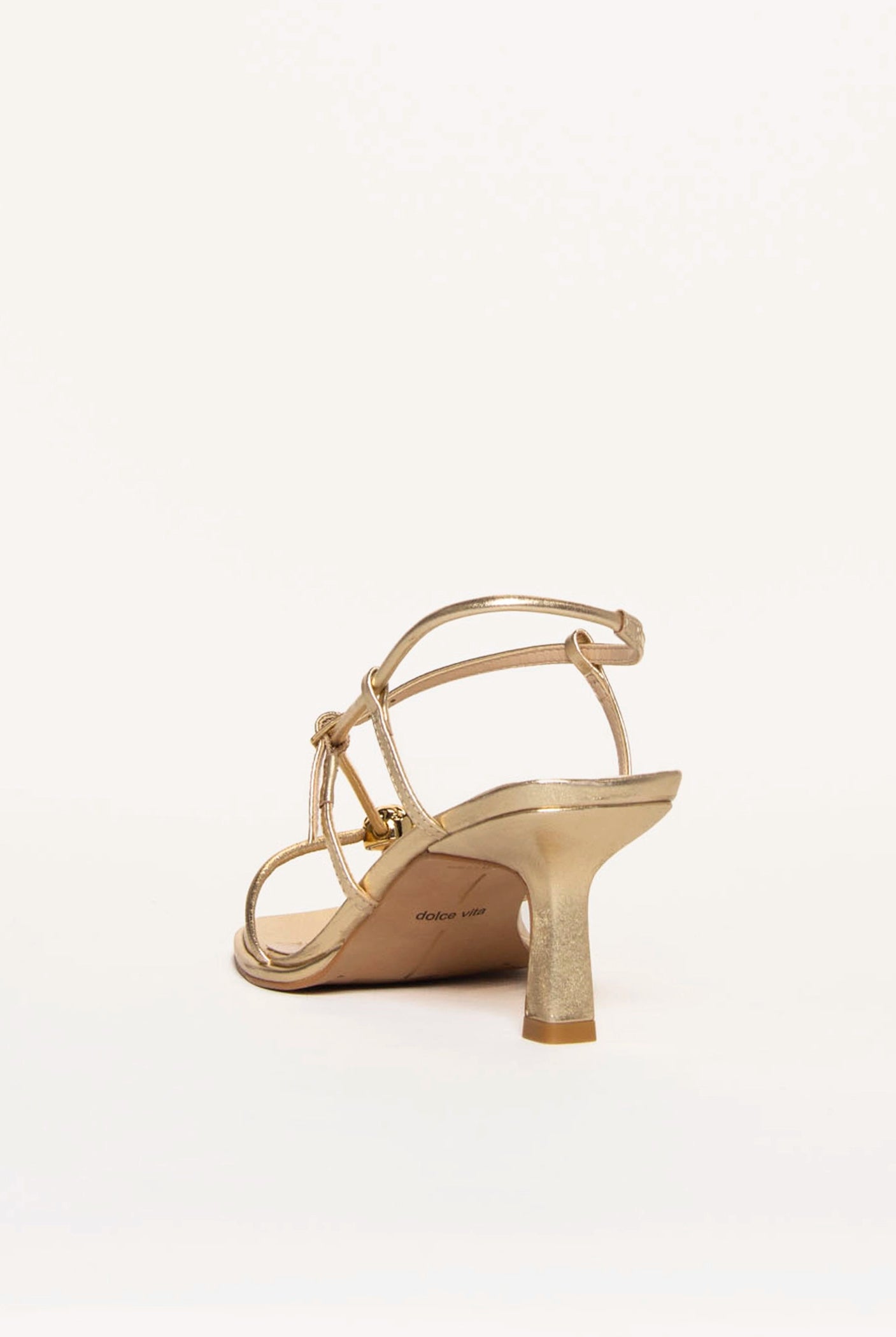 swatch_Gold Leather mylee heeled sandal shoes