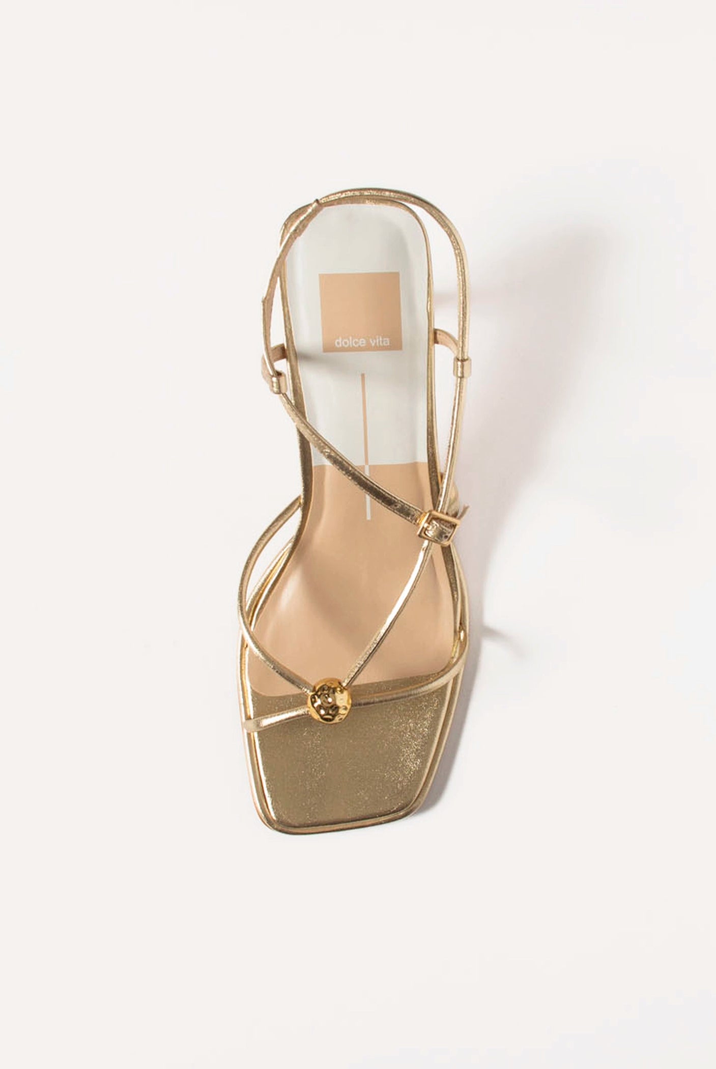 swatch_Gold Leather mylee heeled sandal shoes