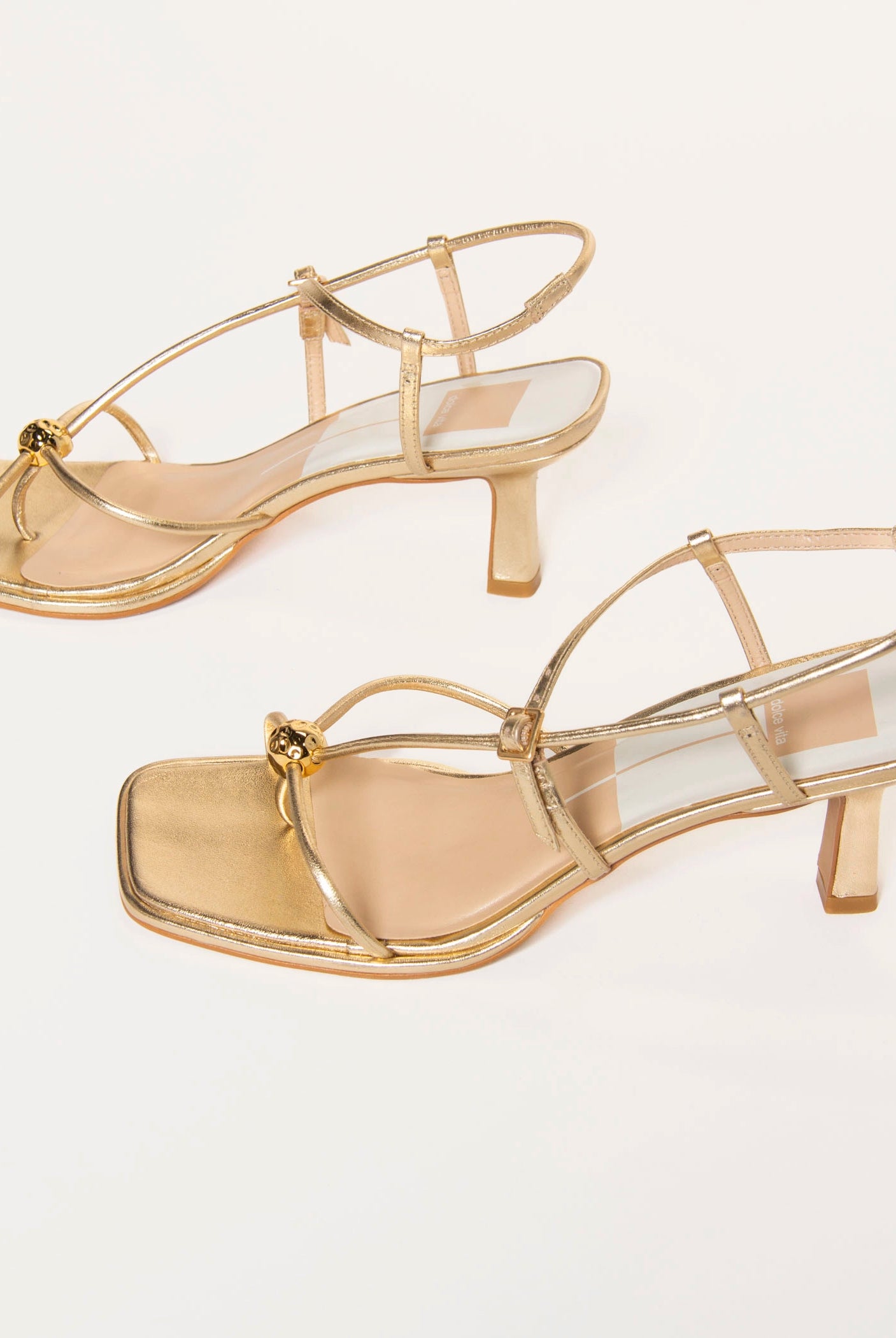 swatch_Gold Leather mylee heeled sandal shoes