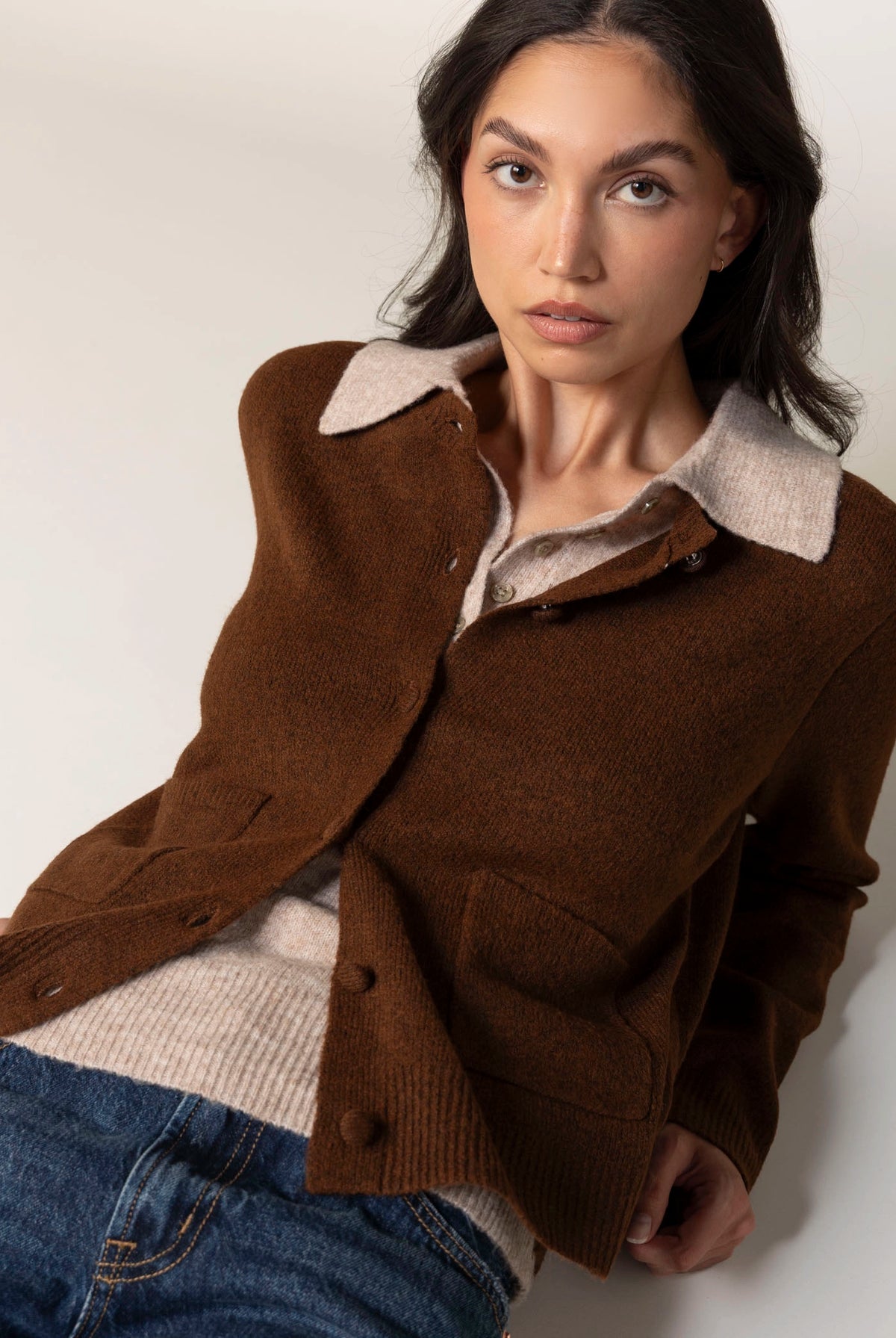 swatch_Chocolate blank nyc closer together sweater
