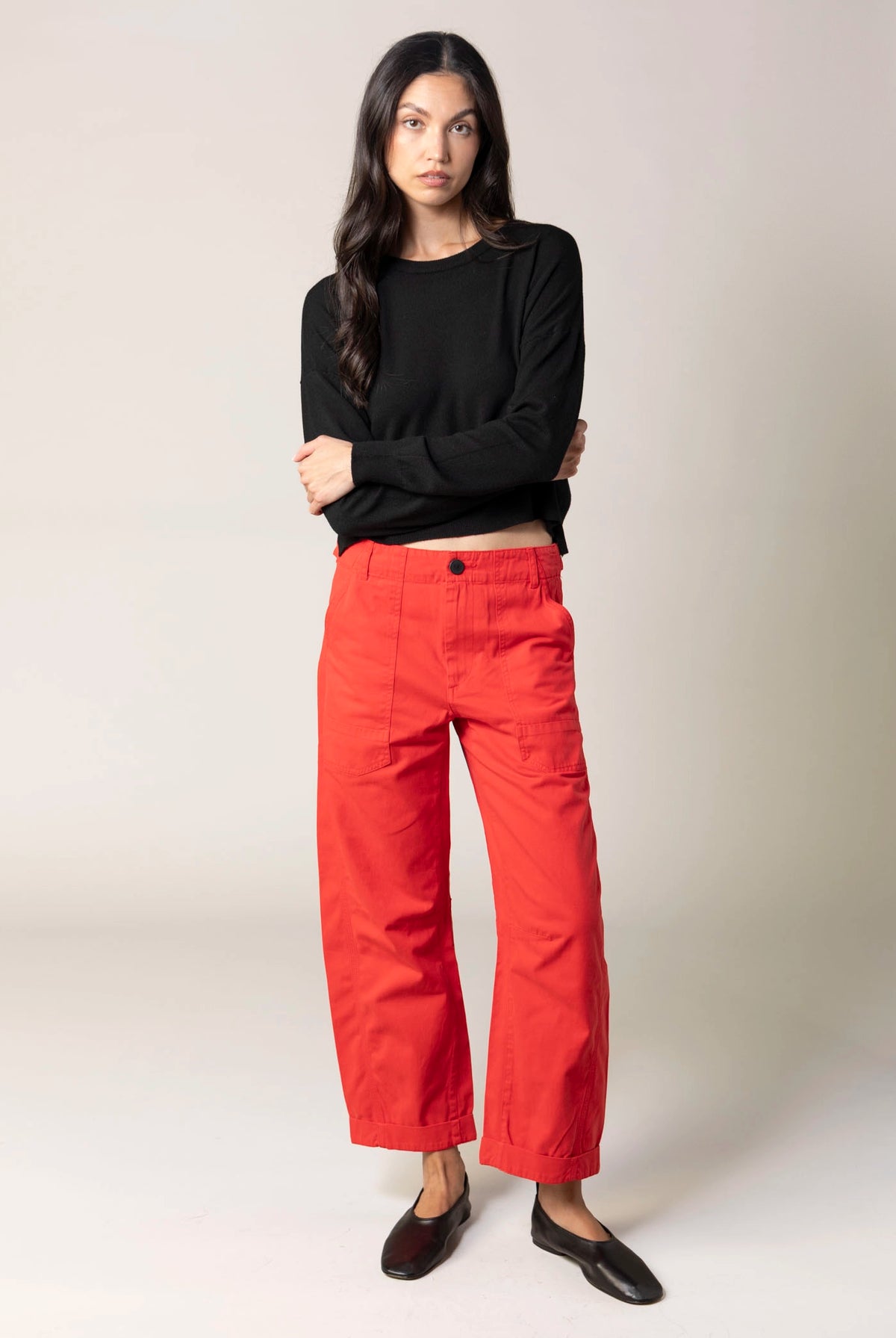 swatch_Negroni/Red pistola tori utility pant