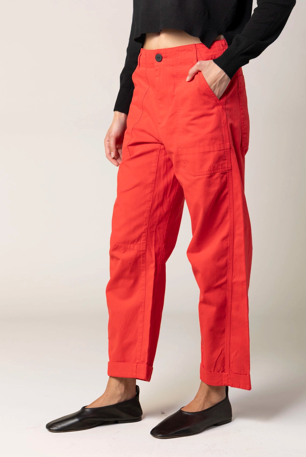 swatch_Negroni/Red pistola tori utility pant