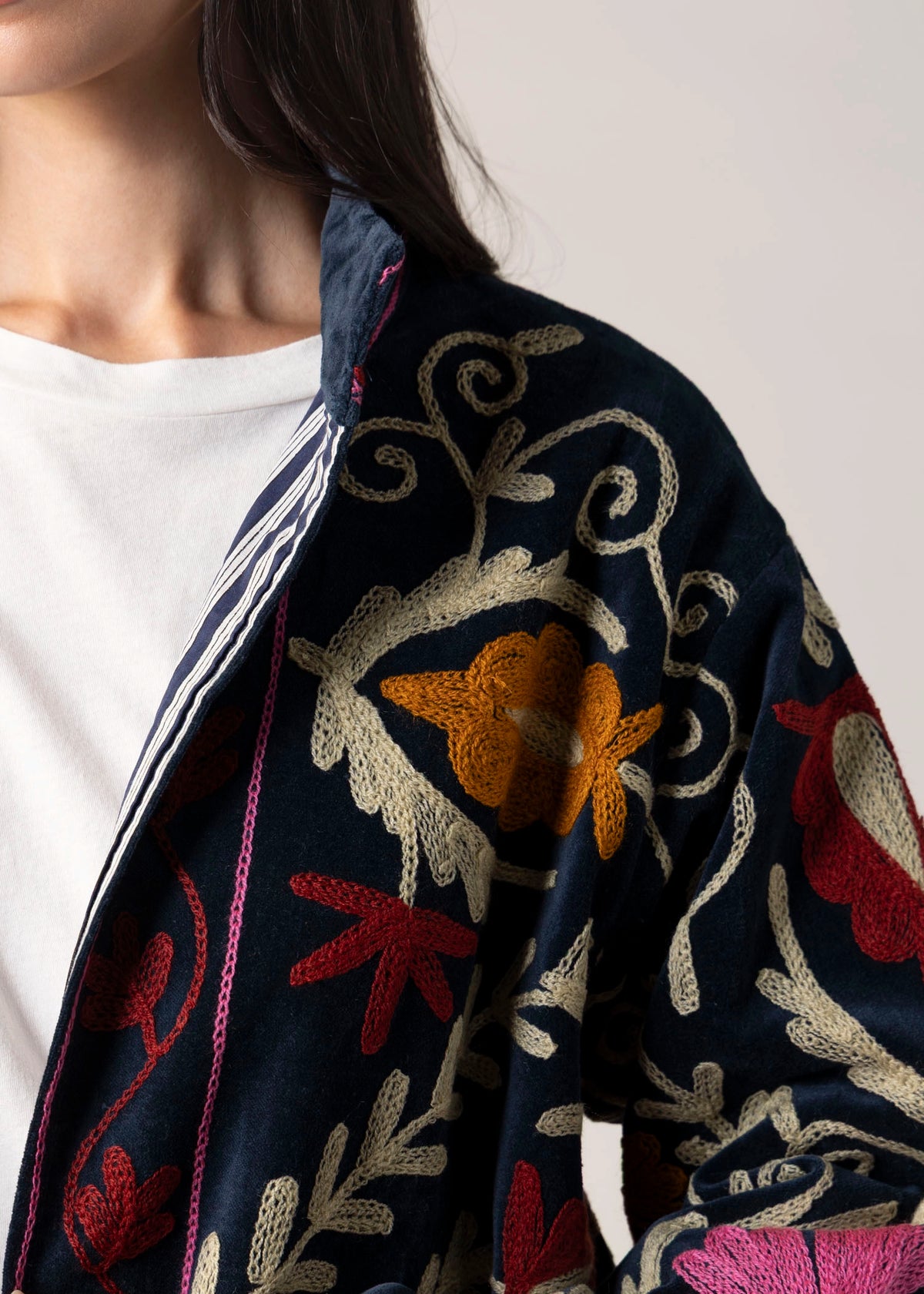 swatch_Blue multi suzani embroidered velvet jacket
