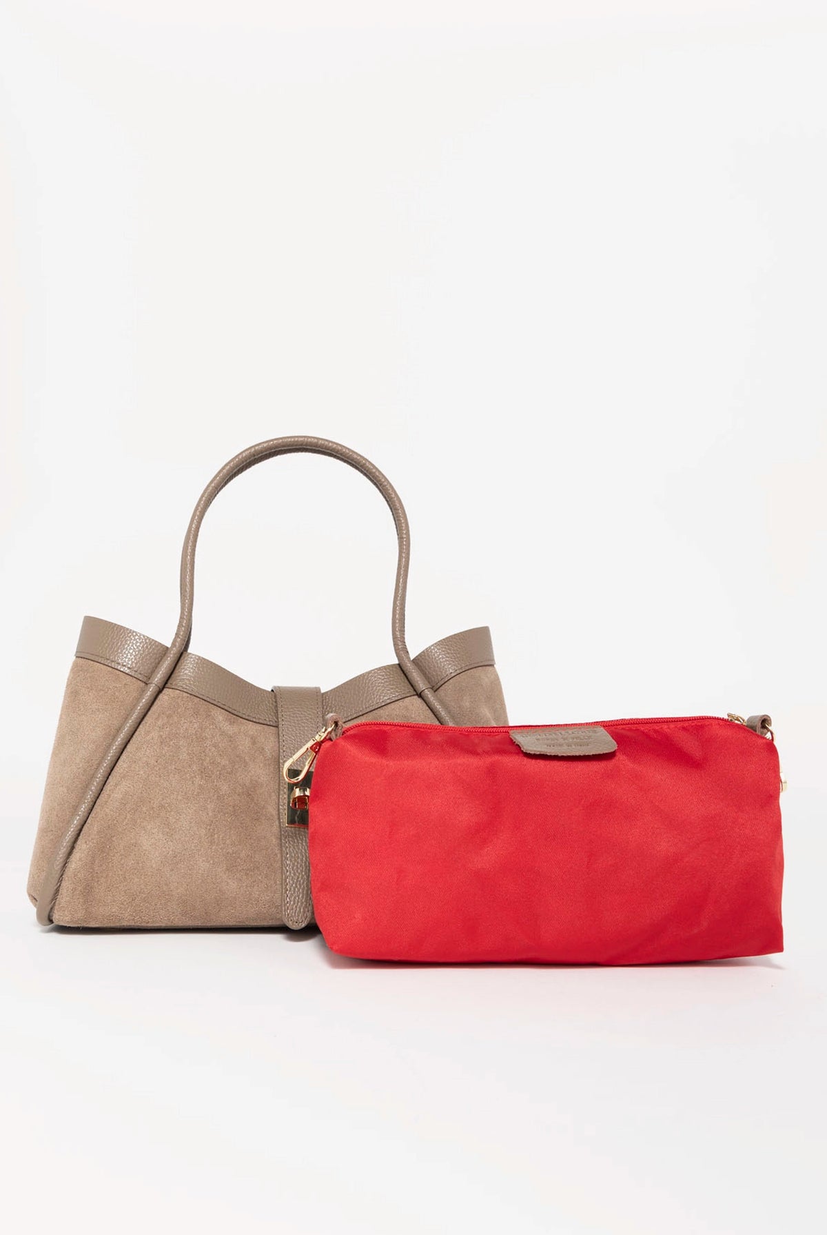 swatch_Taupe tola italian suede shoulder bag
