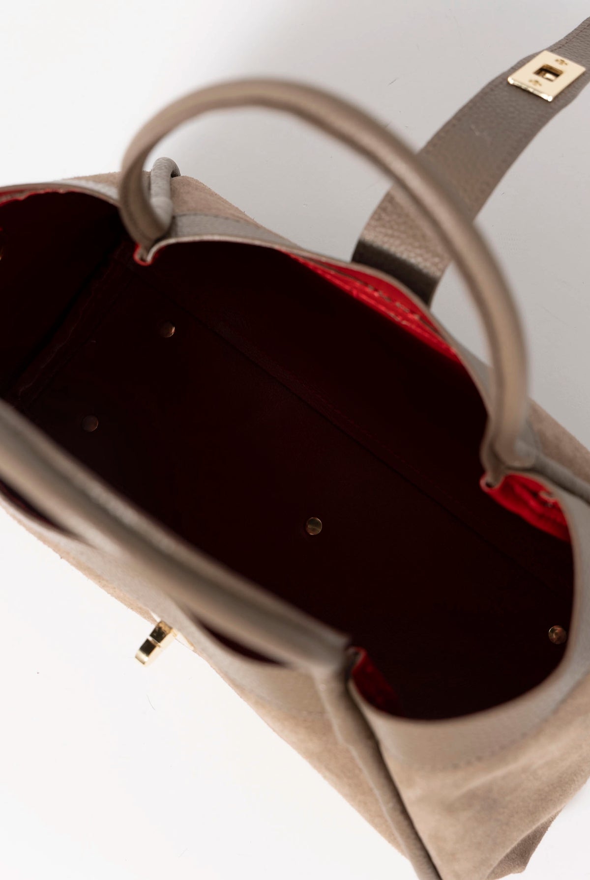swatch_Taupe tola italian suede shoulder bag